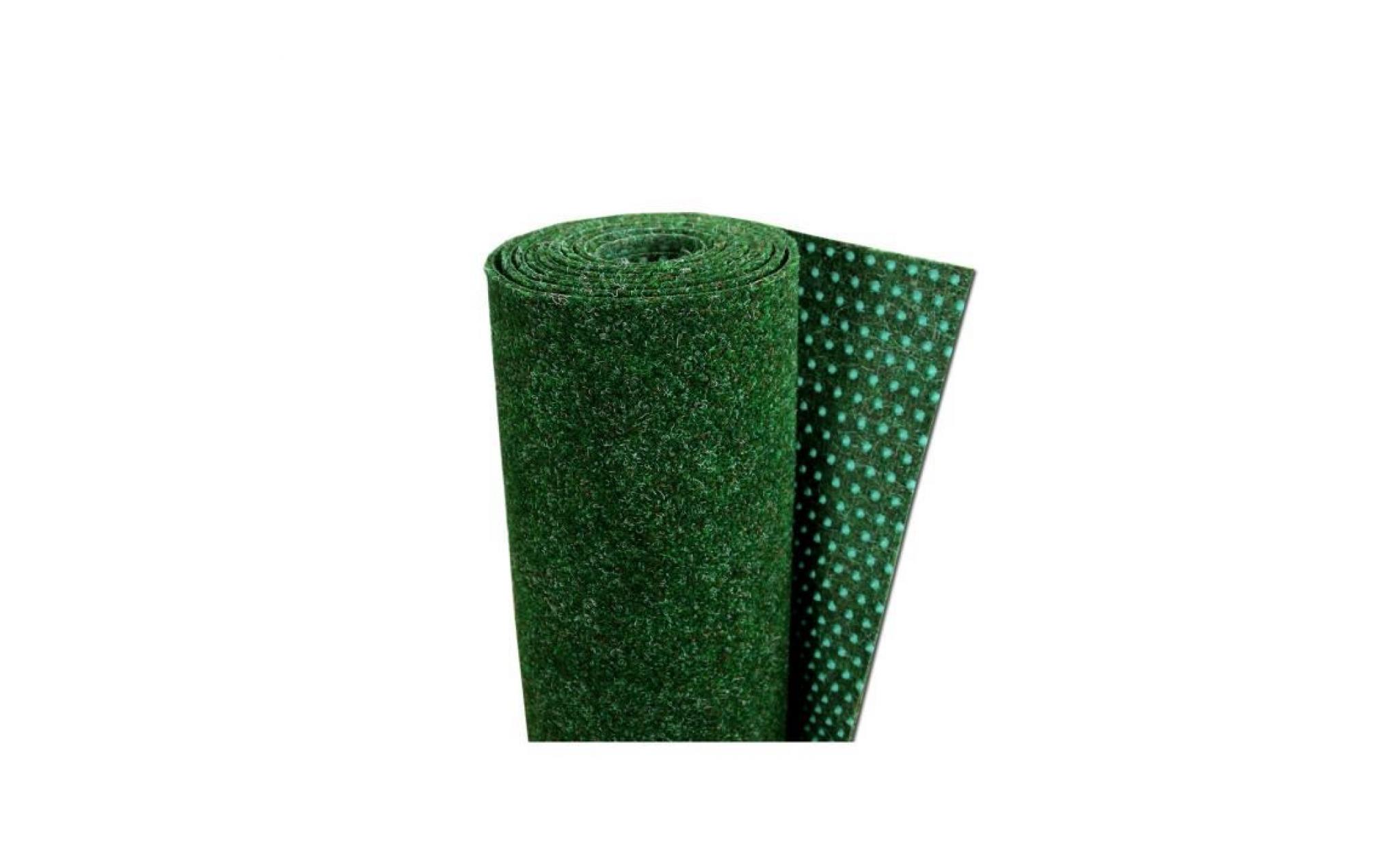 kingston   tapis type gazon artificiel – pour jardin, terrasse, balcon   vert mélangé [200x450 cm] pas cher