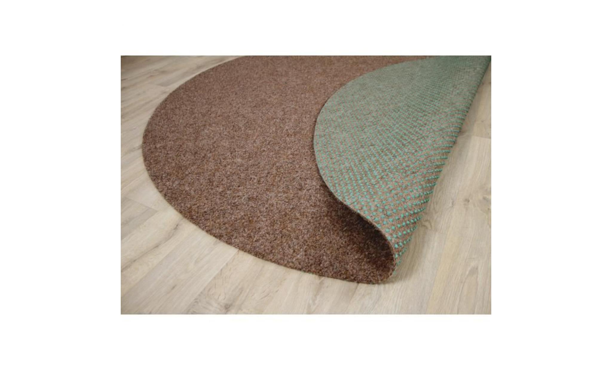 kingston   tapis type gazon artificiel rond – pour jardin, terrasse, balcon   anthracite   13 tailles disponibles [100 cm rond] pas cher