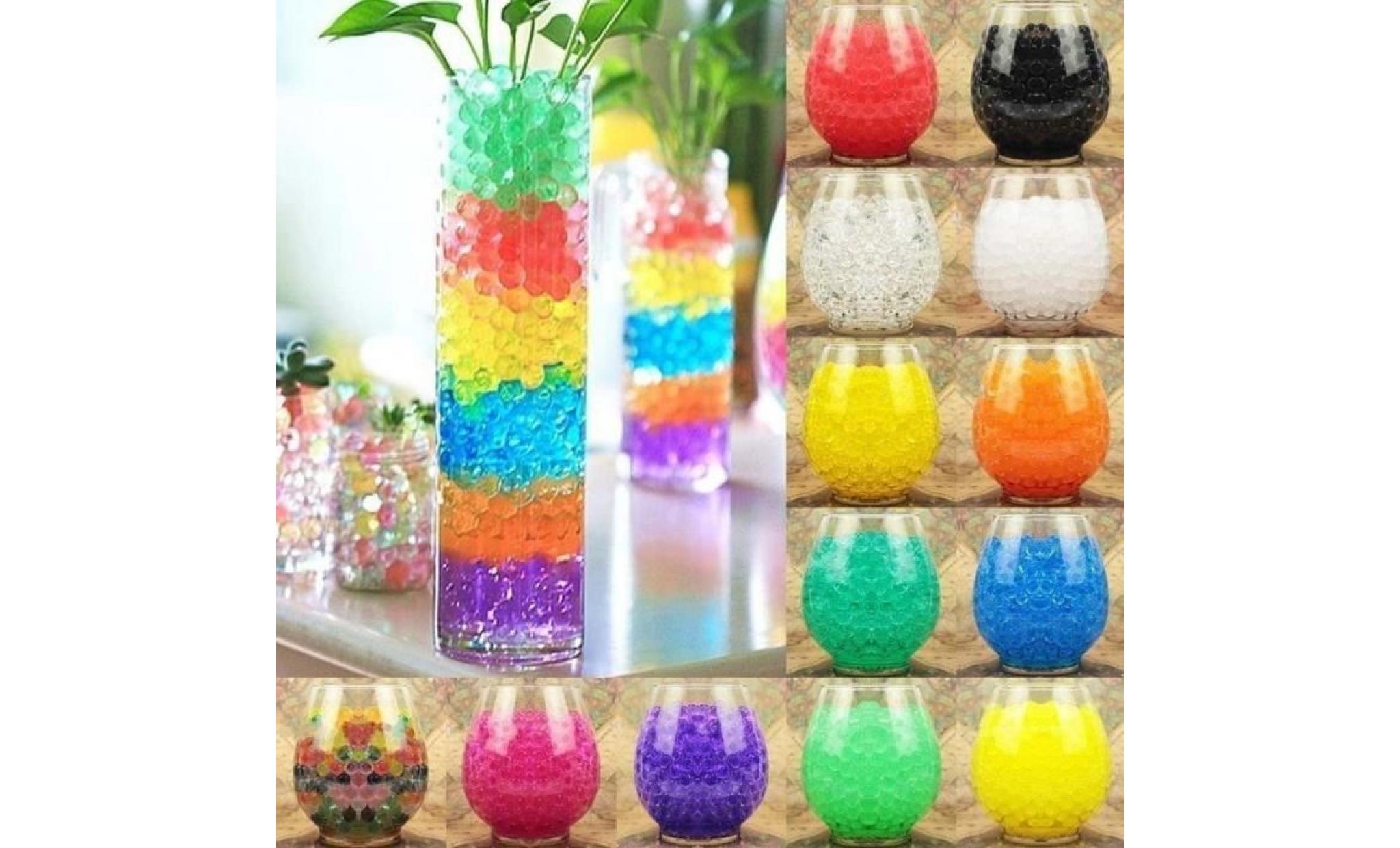 kingwing® 2packs magic water gel crystal soil beads growing jelly ball decoration pas cher