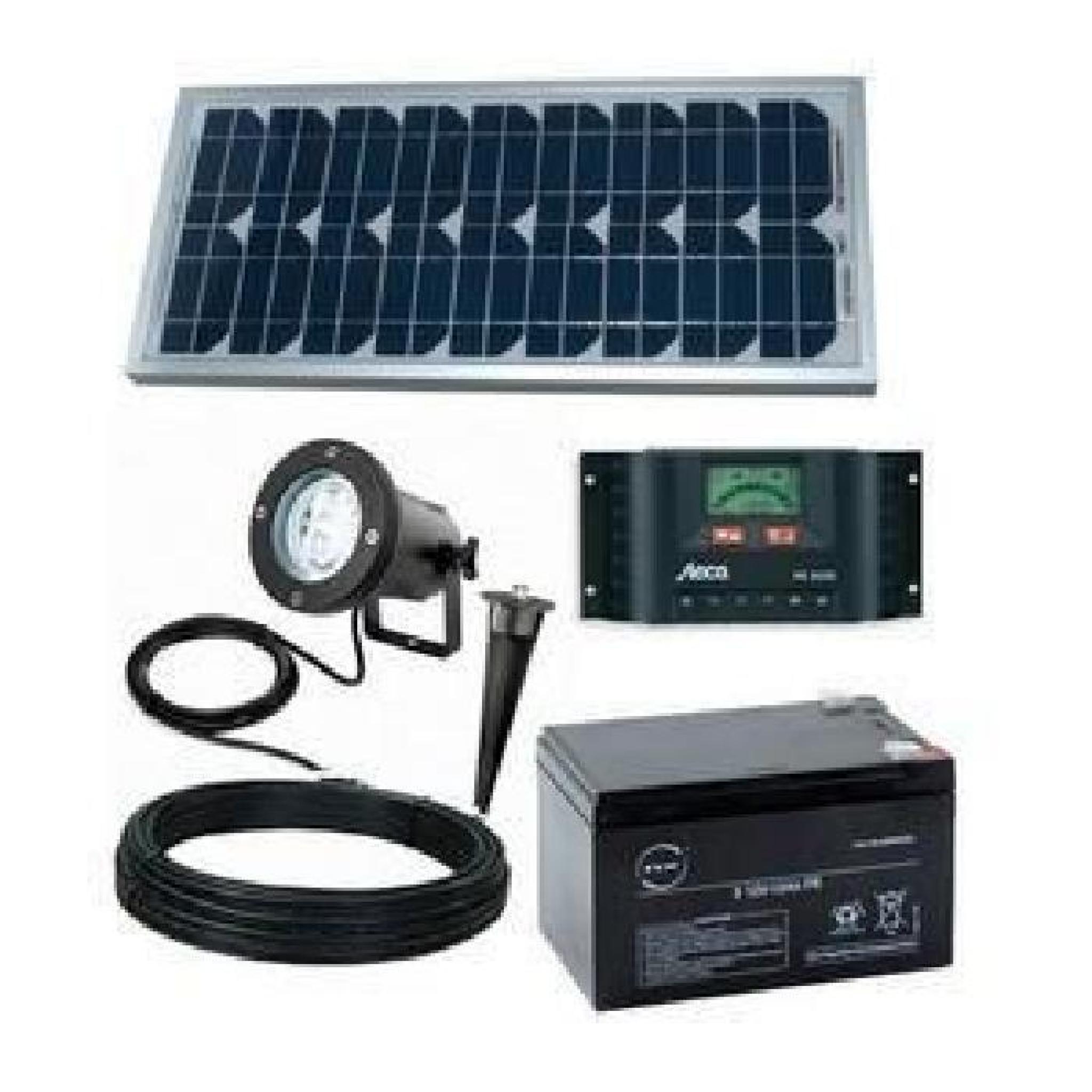 Kit eclairage solaire intelligent Totem 20W.