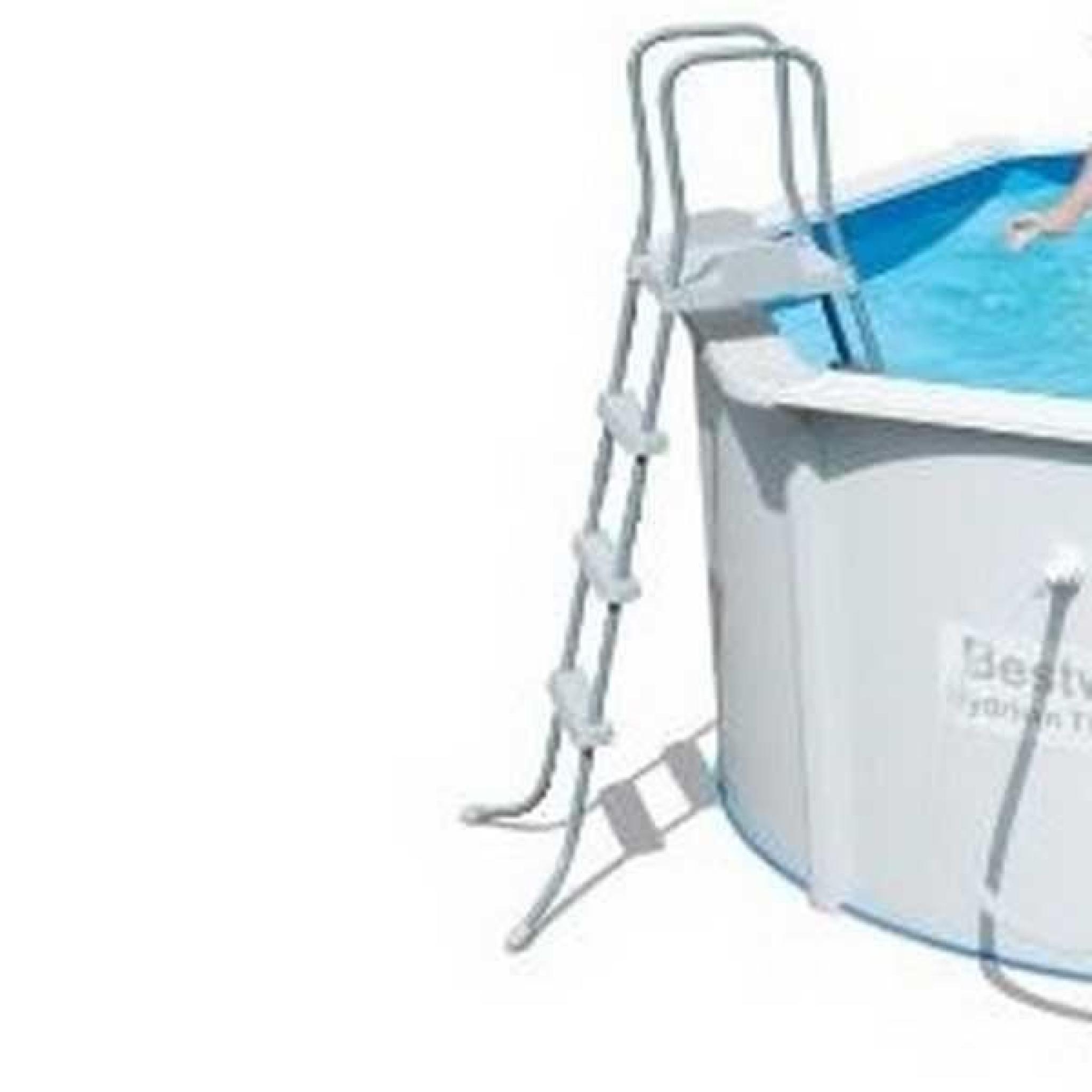kit piscine hors sol acier bestway 3.60x1.20 M filtration a sable  pas cher
