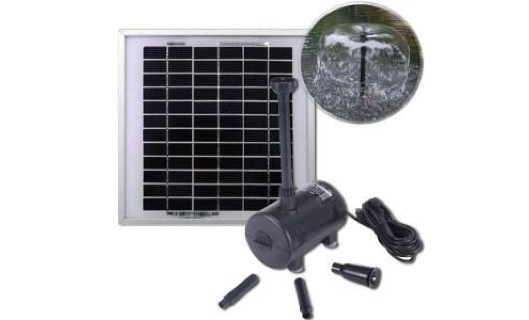 kit pompe solaire 980l/h: kit avec panneau solaire 20w 12v monocristallin