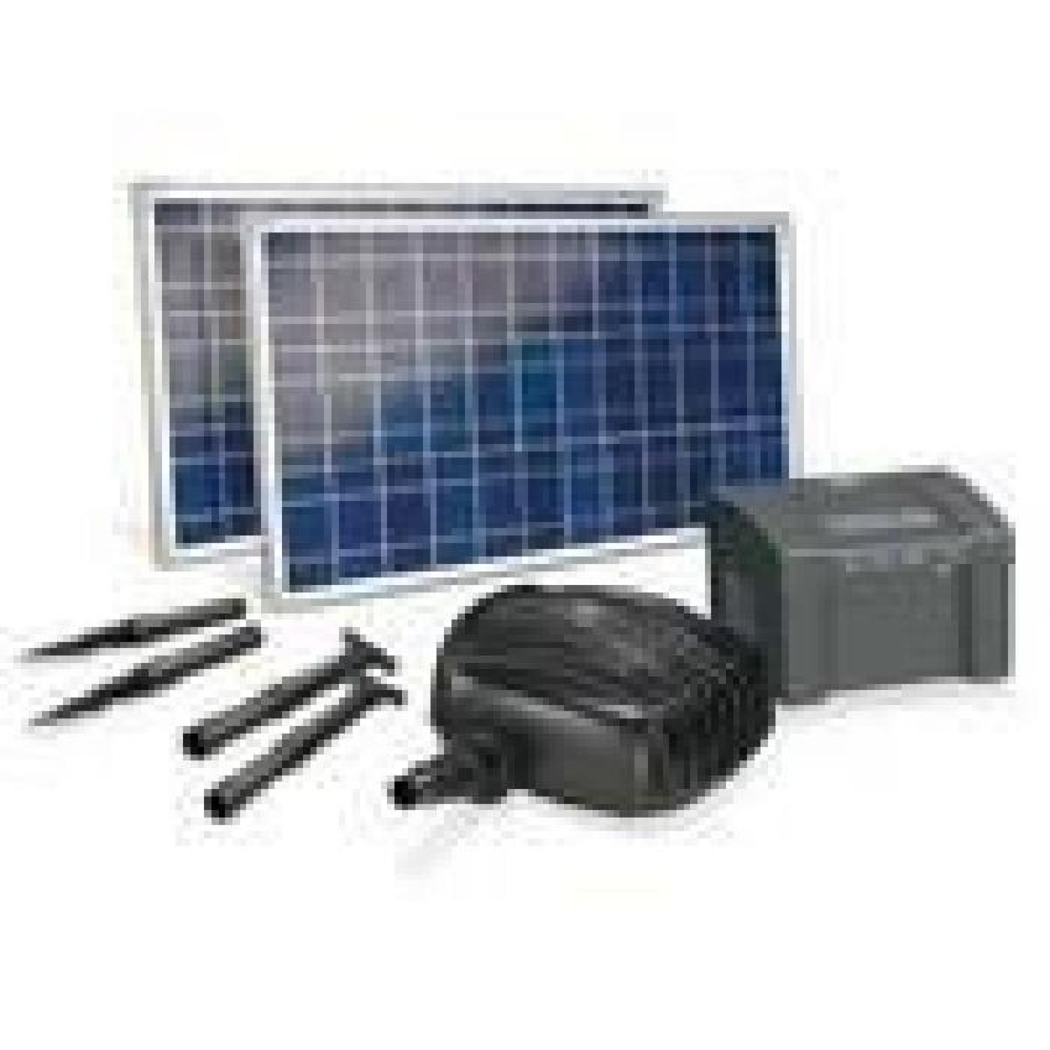Kit pompe solaire bassin Garda Plus 50W avec ba... pas cher