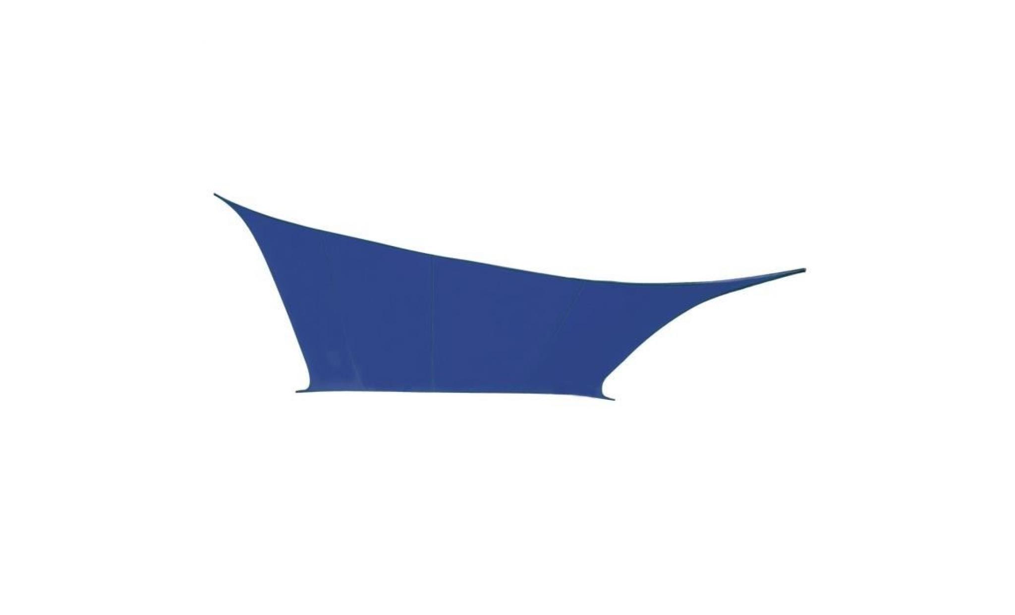voile d'ombrage bleu rectangle 4x3m   déperlant   140g/m2   kookaburra®