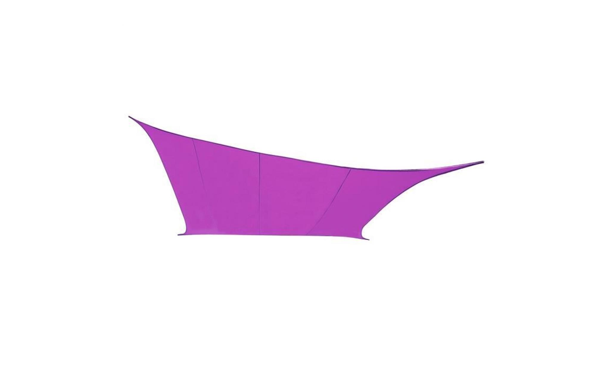 voile d'ombrage violet carré 3m   imperméable   160g/m2   kookaburra®