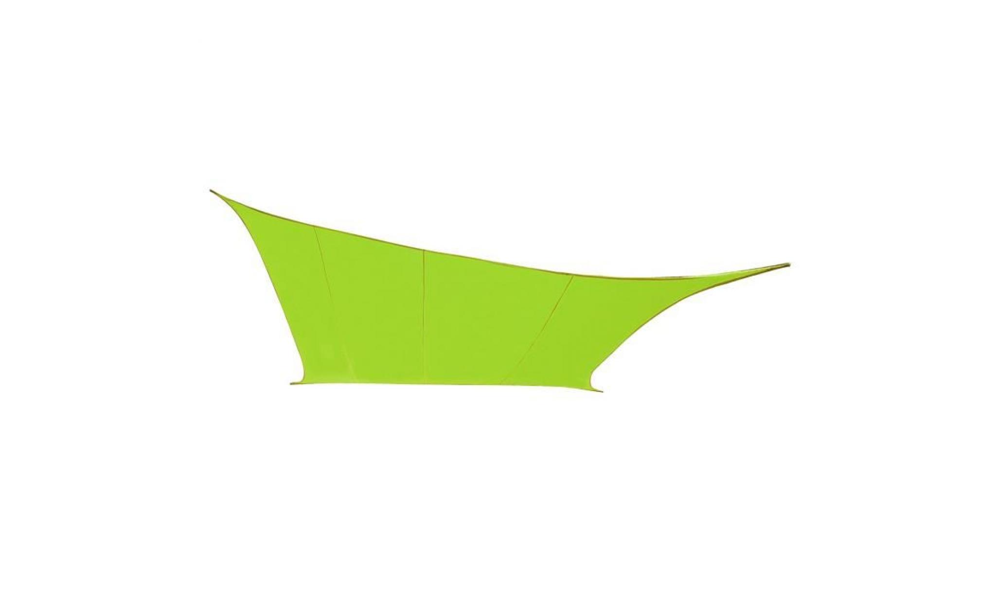 voile d'ombrage vert citron rectangle 5x4m   imperméable   160g/m2   kookaburra®