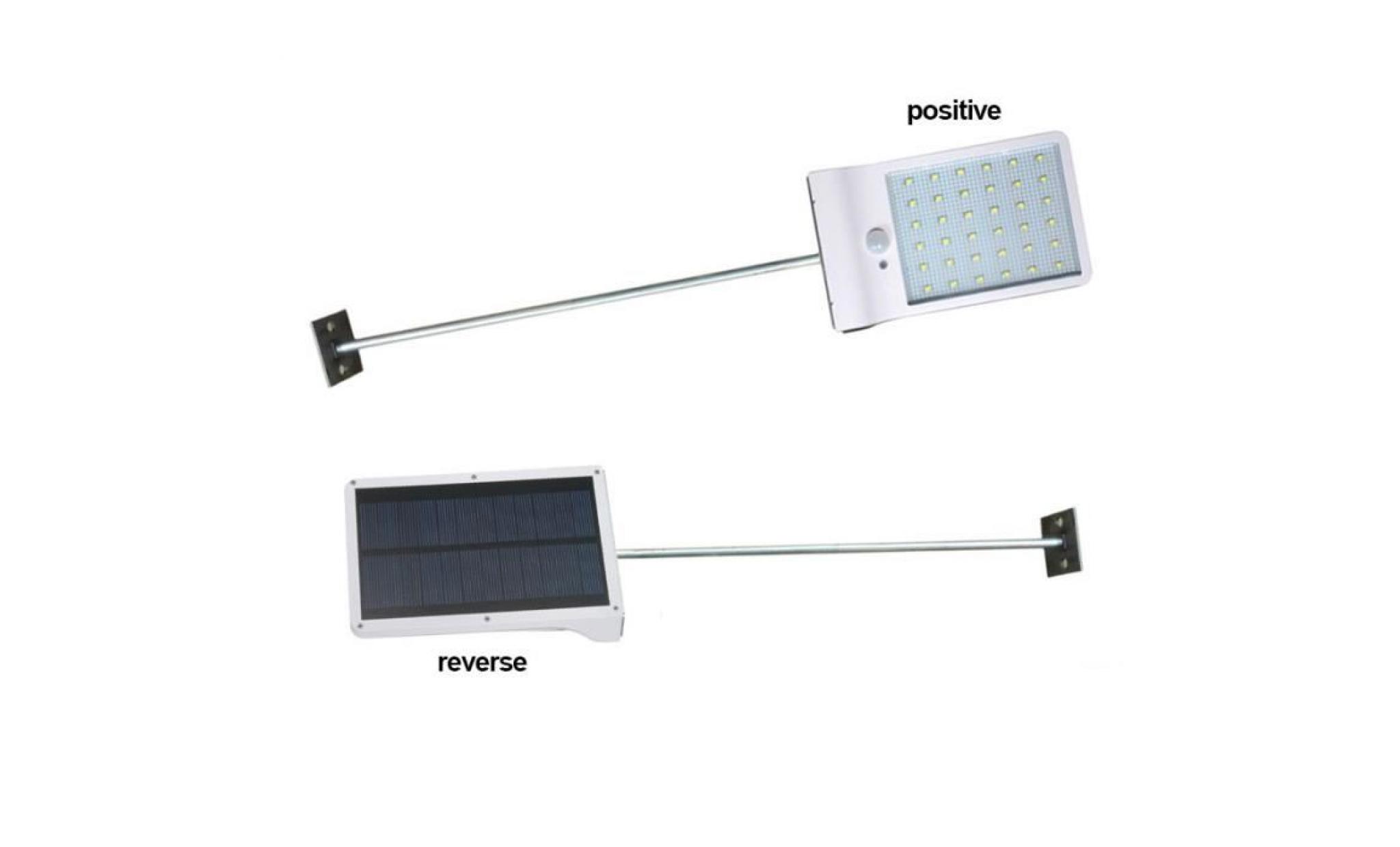 la led solaire allume des appliques murales avec le détecteur de mouvement extérieur de poteau de support détecteur blanc pas cher