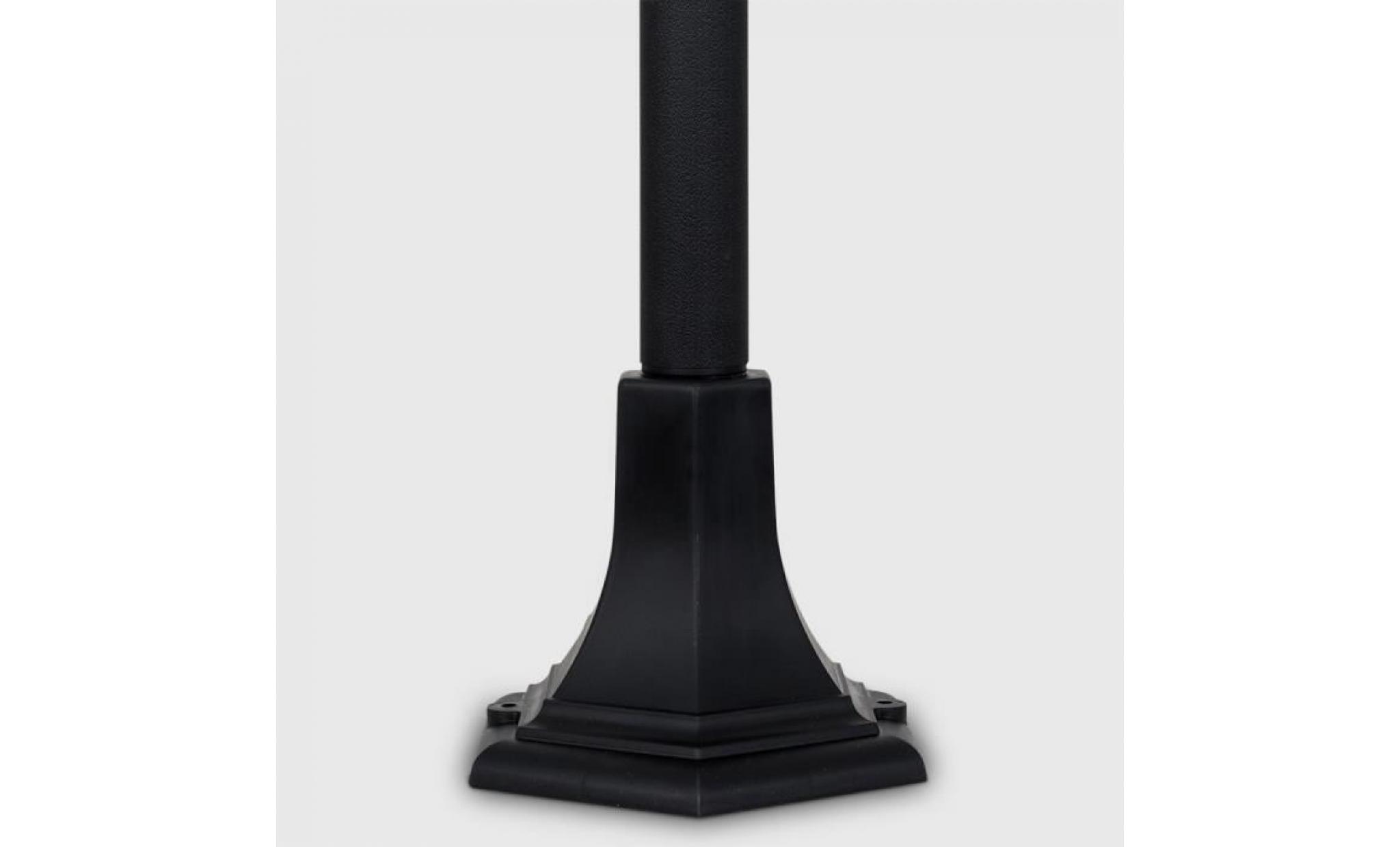 lampadaire borne traditionnel pour l'extérieure. ip44, 1,2 mètre en noir pas cher