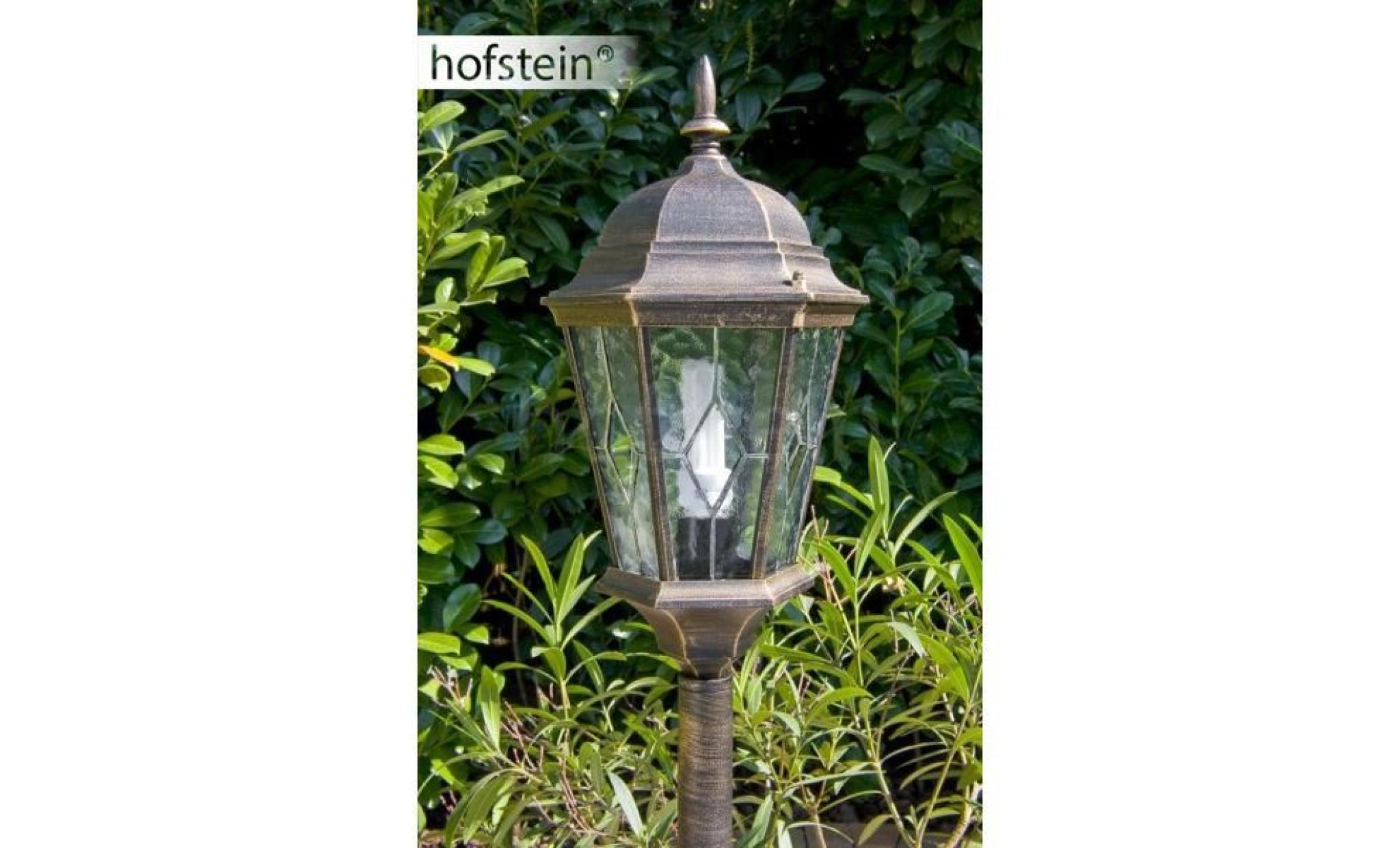 lampadaire d'extérieur hofstein hongkong marron/or