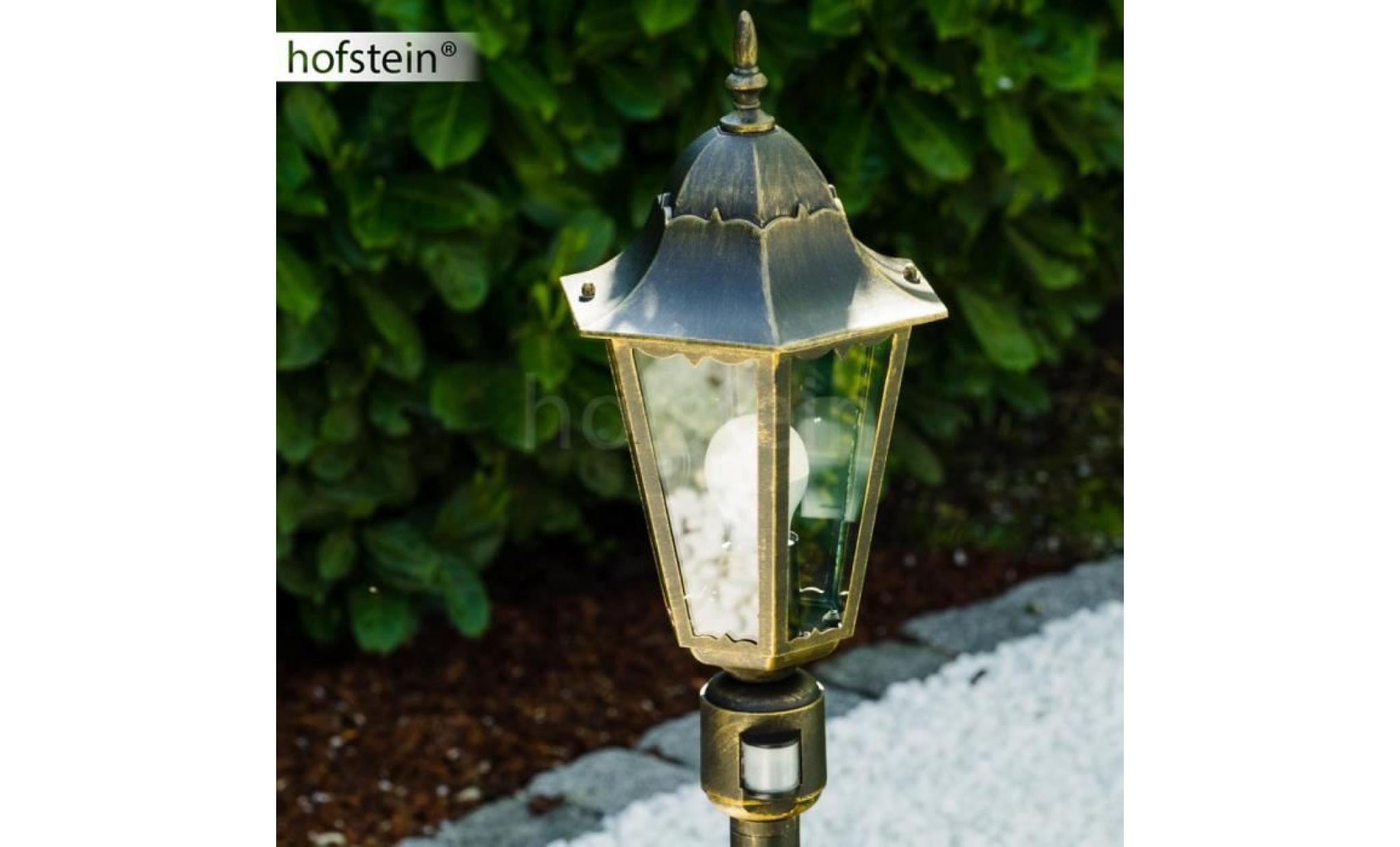 lampadaire d'extérieur hofstein bristol patine bronze pas cher