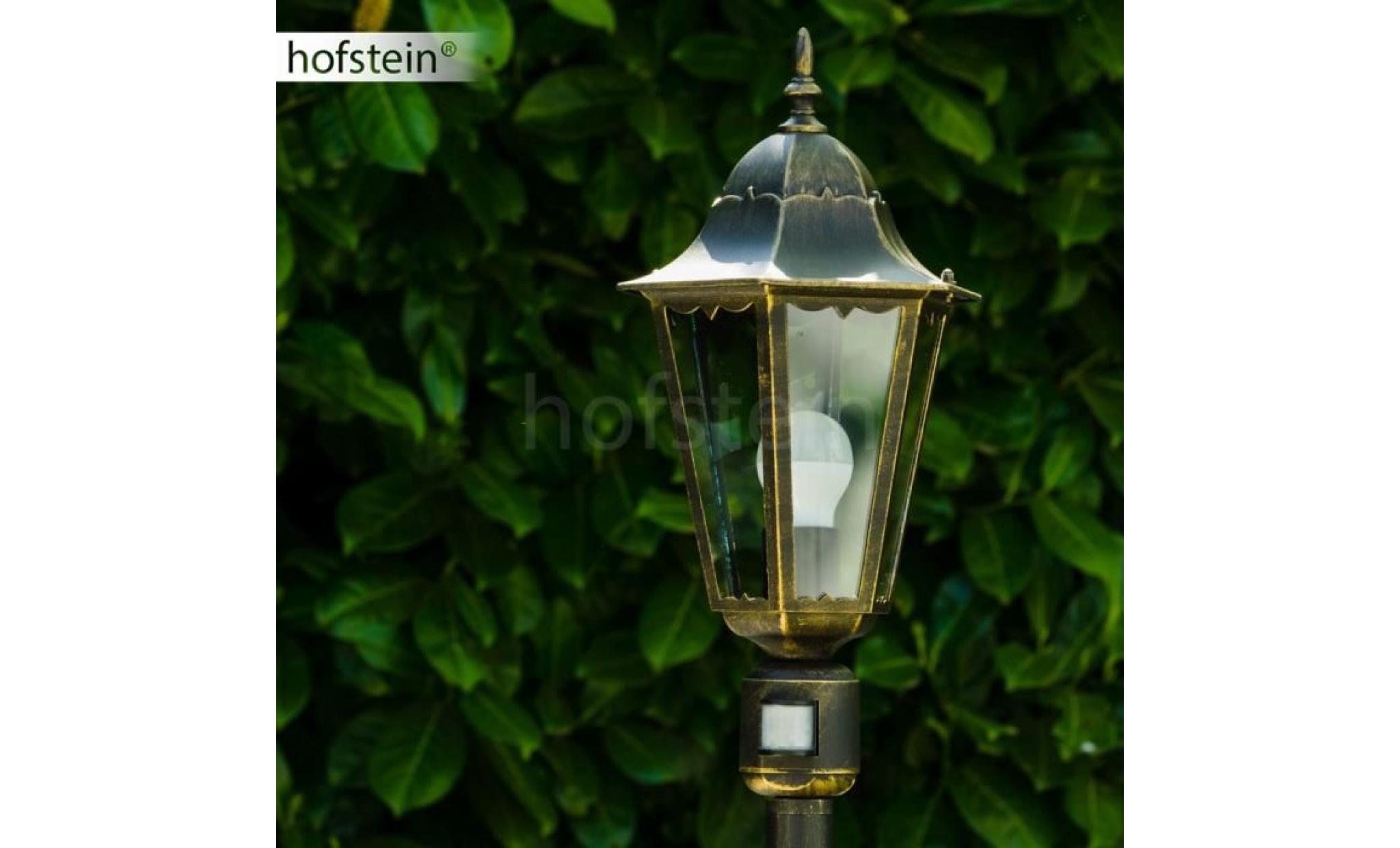 lampadaire d'extérieur hofstein bristol patine bronze pas cher