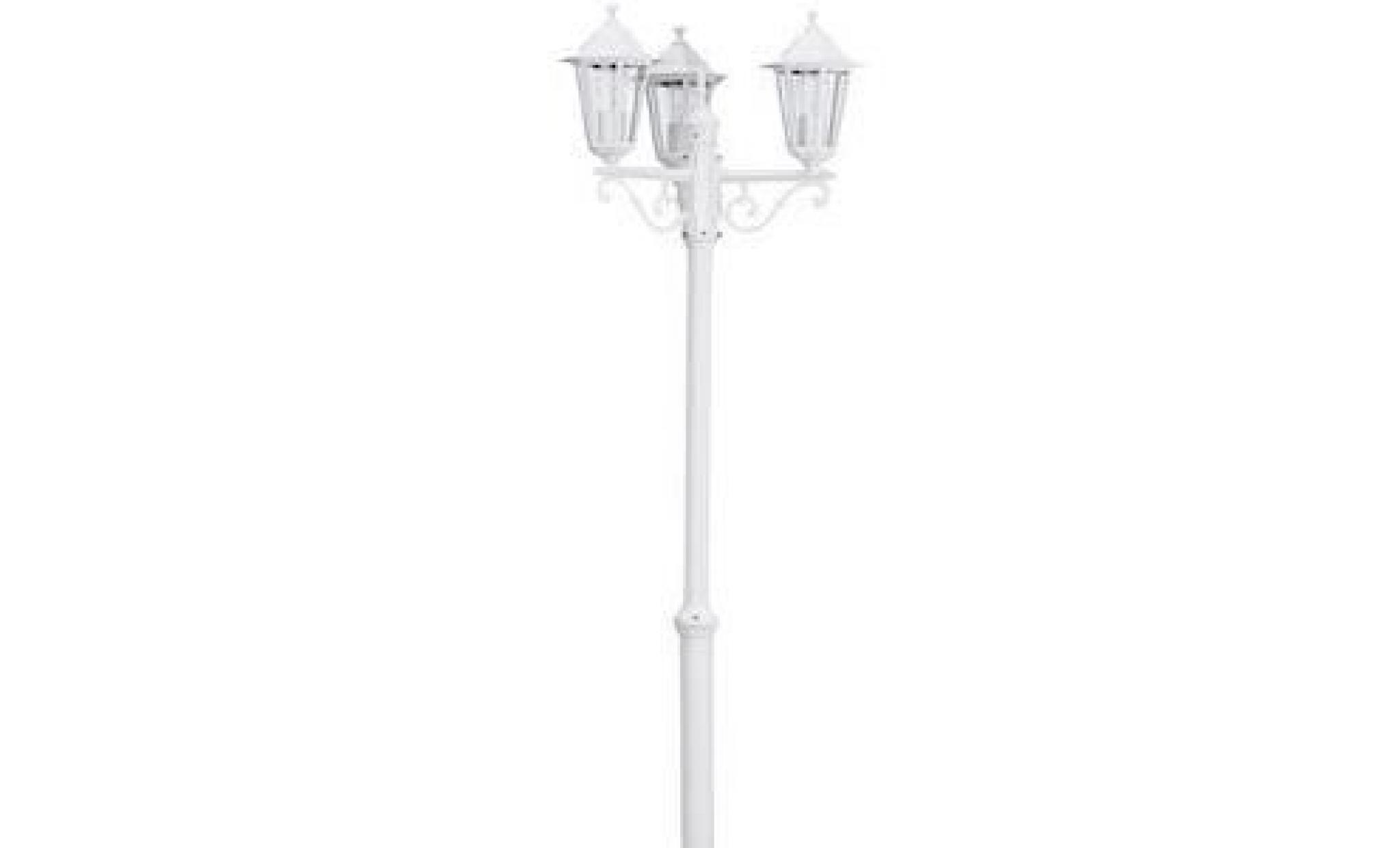 Lampadaire extérieure Blanc 3X60W-Laterna 5 - E... pas cher