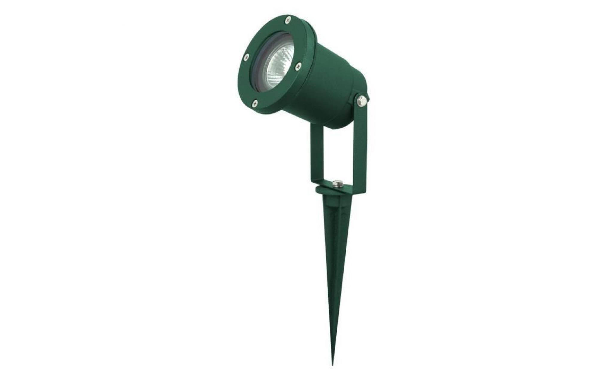 Lampadaire luminaire extérieur borne à piquer terrasse jardin aluminium vert IP44 Harms 103101 pas cher