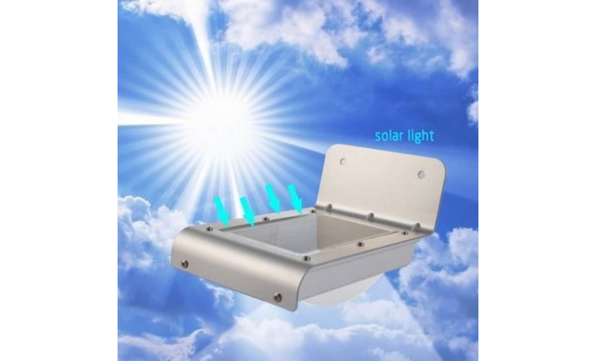 lampe 16 led solaire extérieure avec détecteur de mouvement