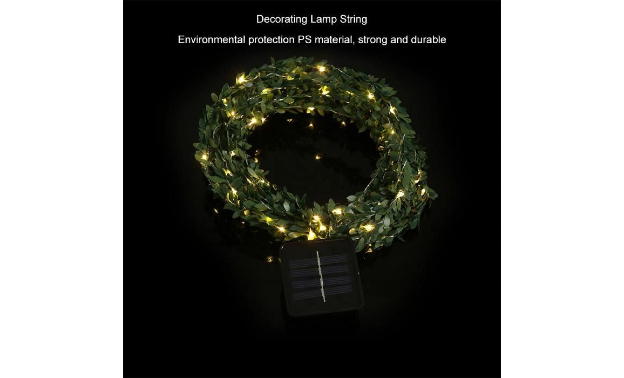 lampe à cordes 100led batterie solaire fil de cuivre lumière de noël de canne combinaison de décoration  gl