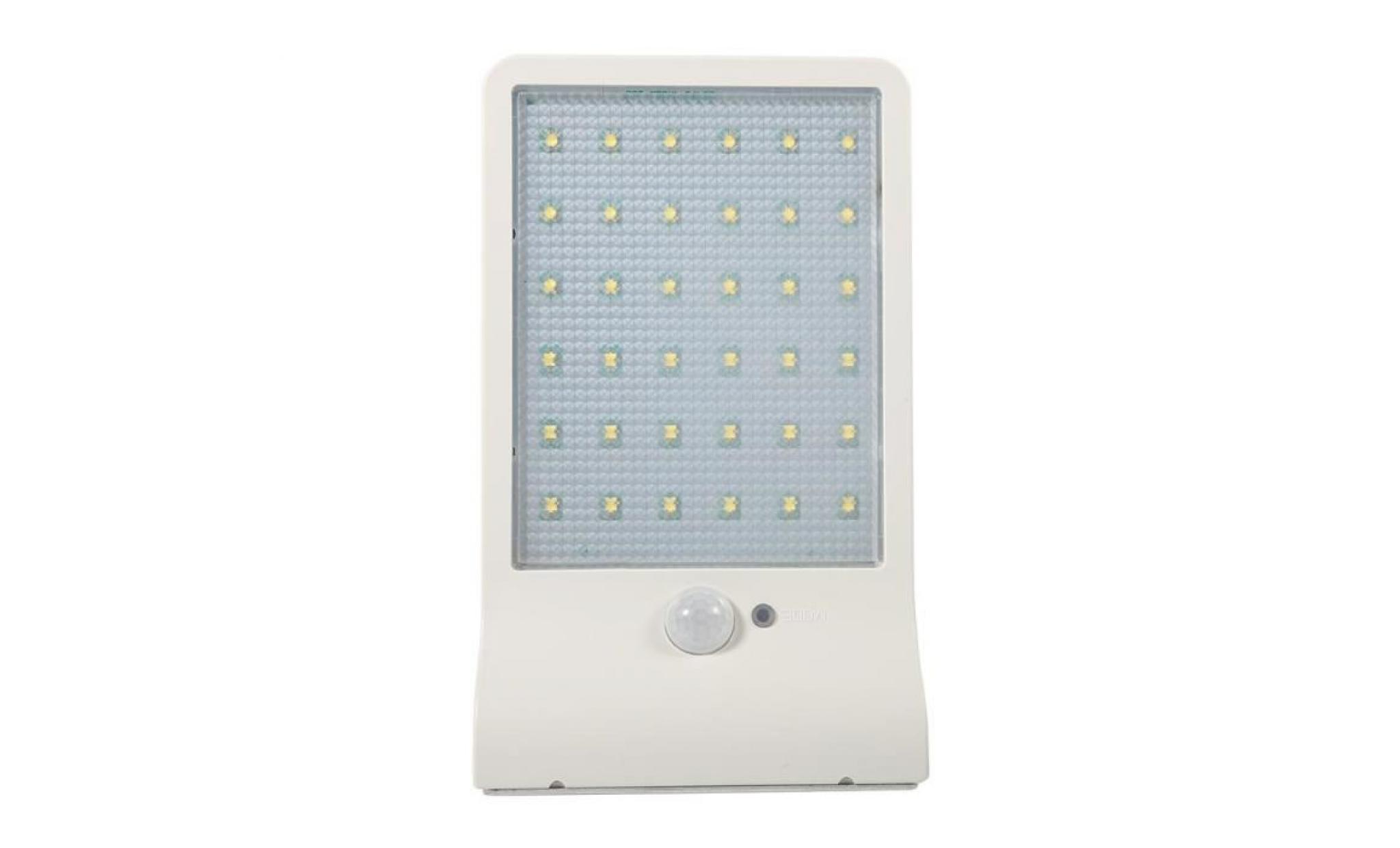 lampe automatique 36 leds ip65, lampe détecteur mouvement applique solaire pas cher