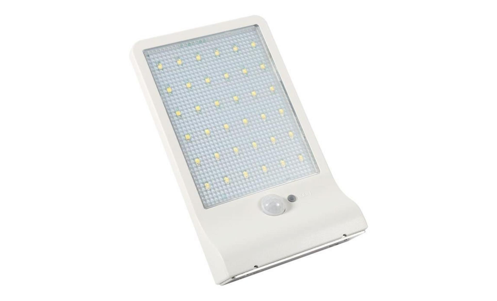 lampe automatique 36 leds ip65, lampe détecteur mouvement applique solaire pas cher