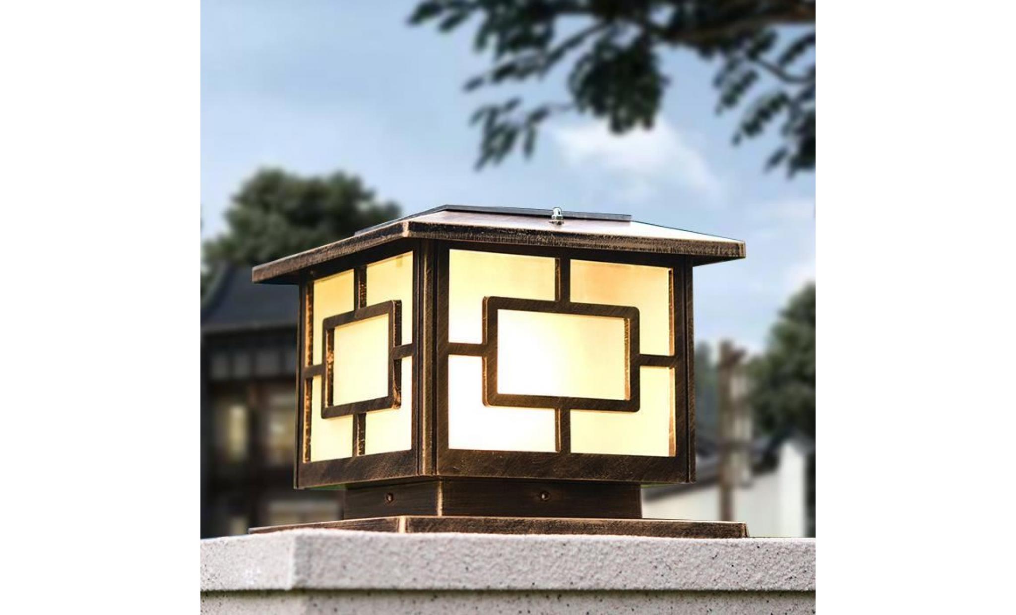lampe d'extérieur salaire, installé au jardin ou patio, à la mode chinoise
