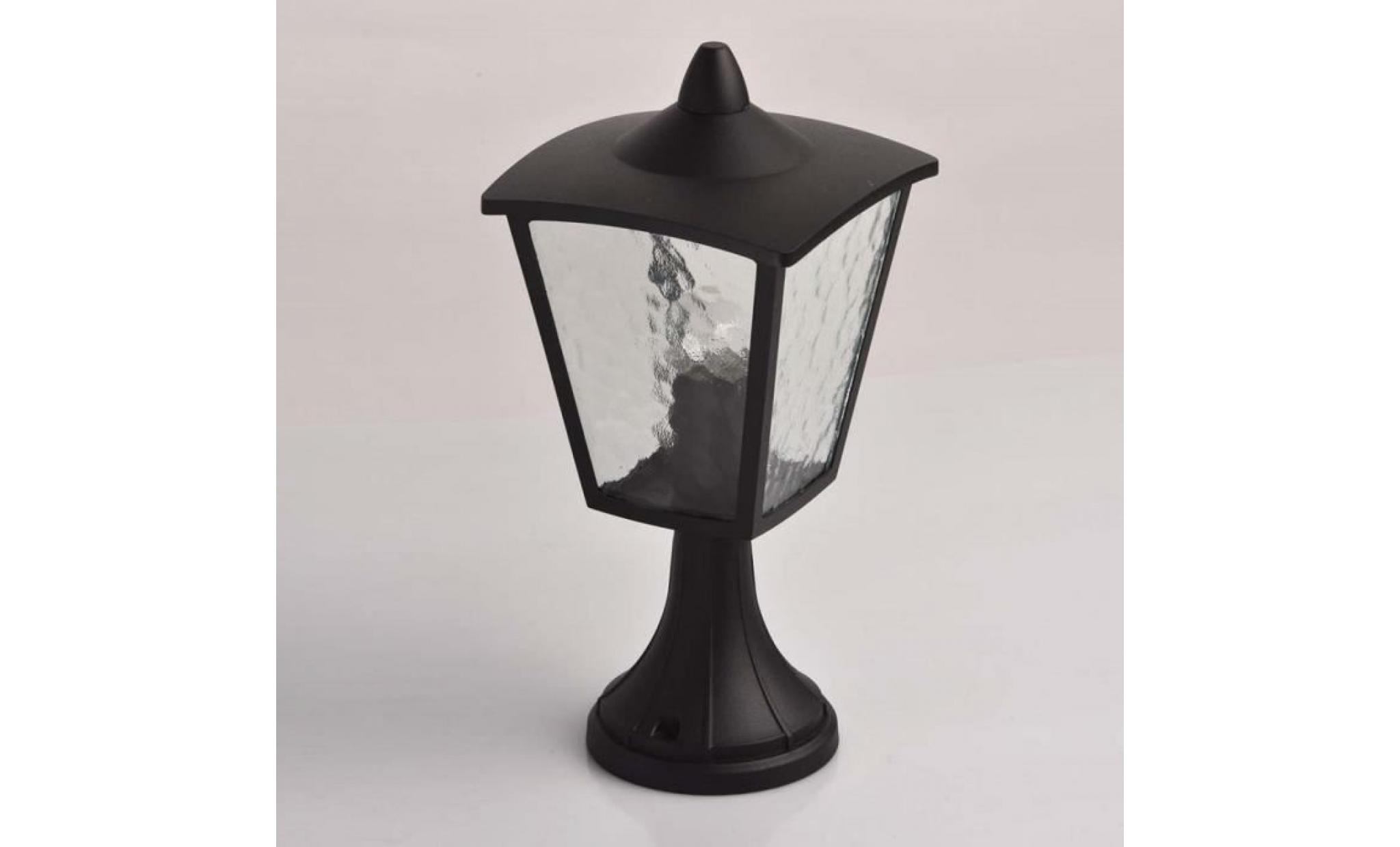 lampe de jardin lanterne contemporaine noir pas cher