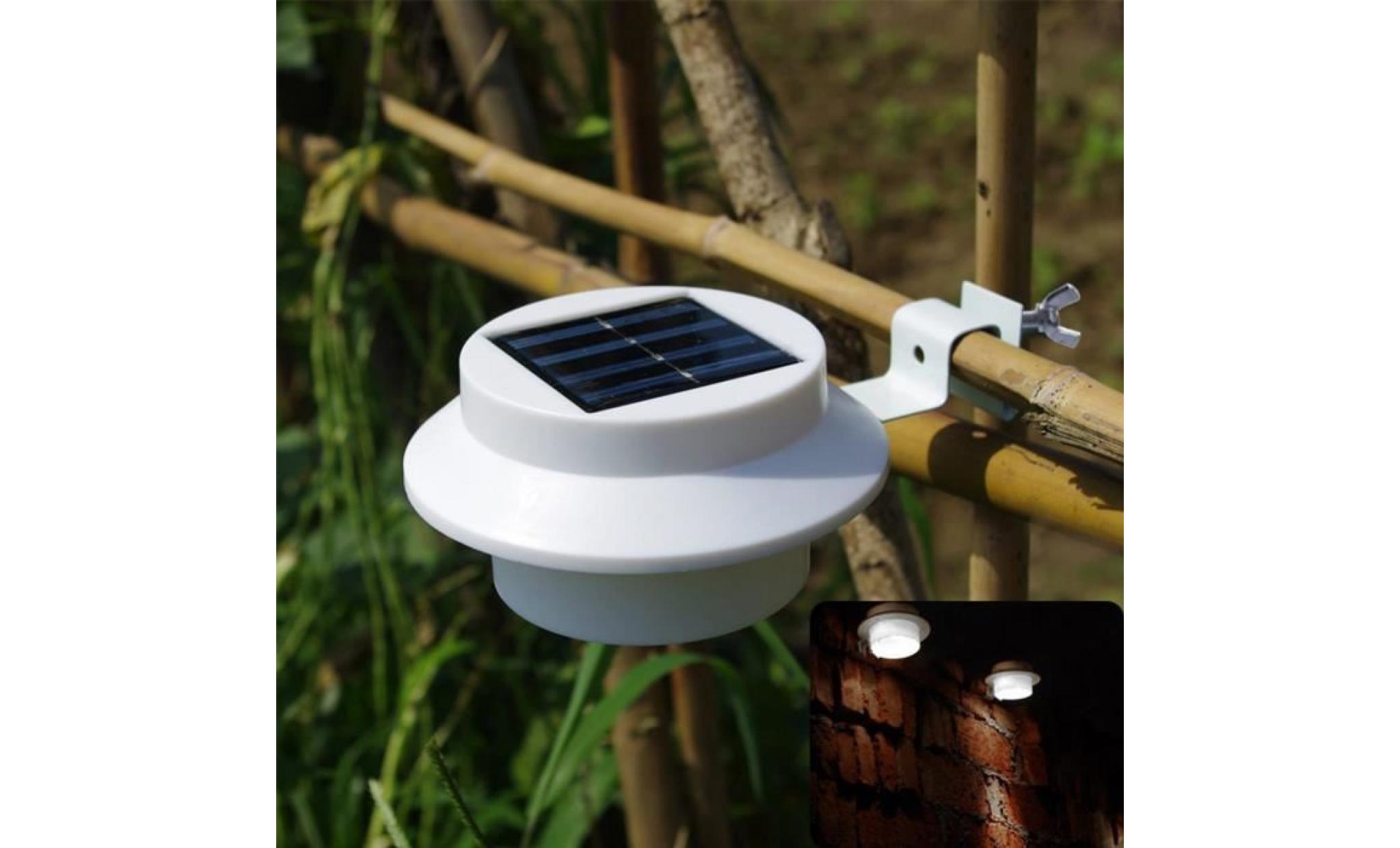 lampe de jardin led de l'énergie solaire  blanc