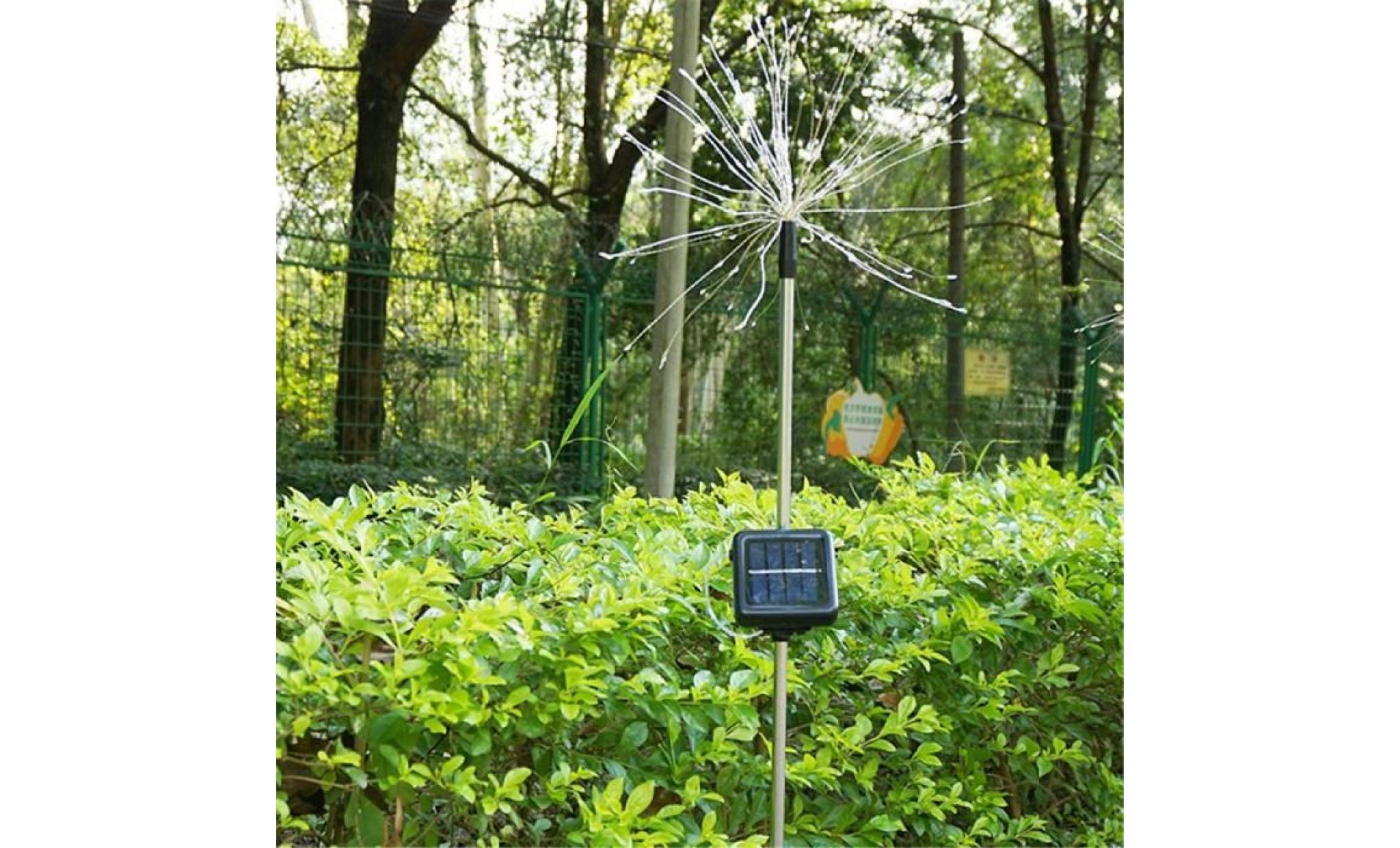 lampe dé jardin lumière de fil de cuivre de prise de bois de chauffage solaire imperméable de led gd54 pas cher