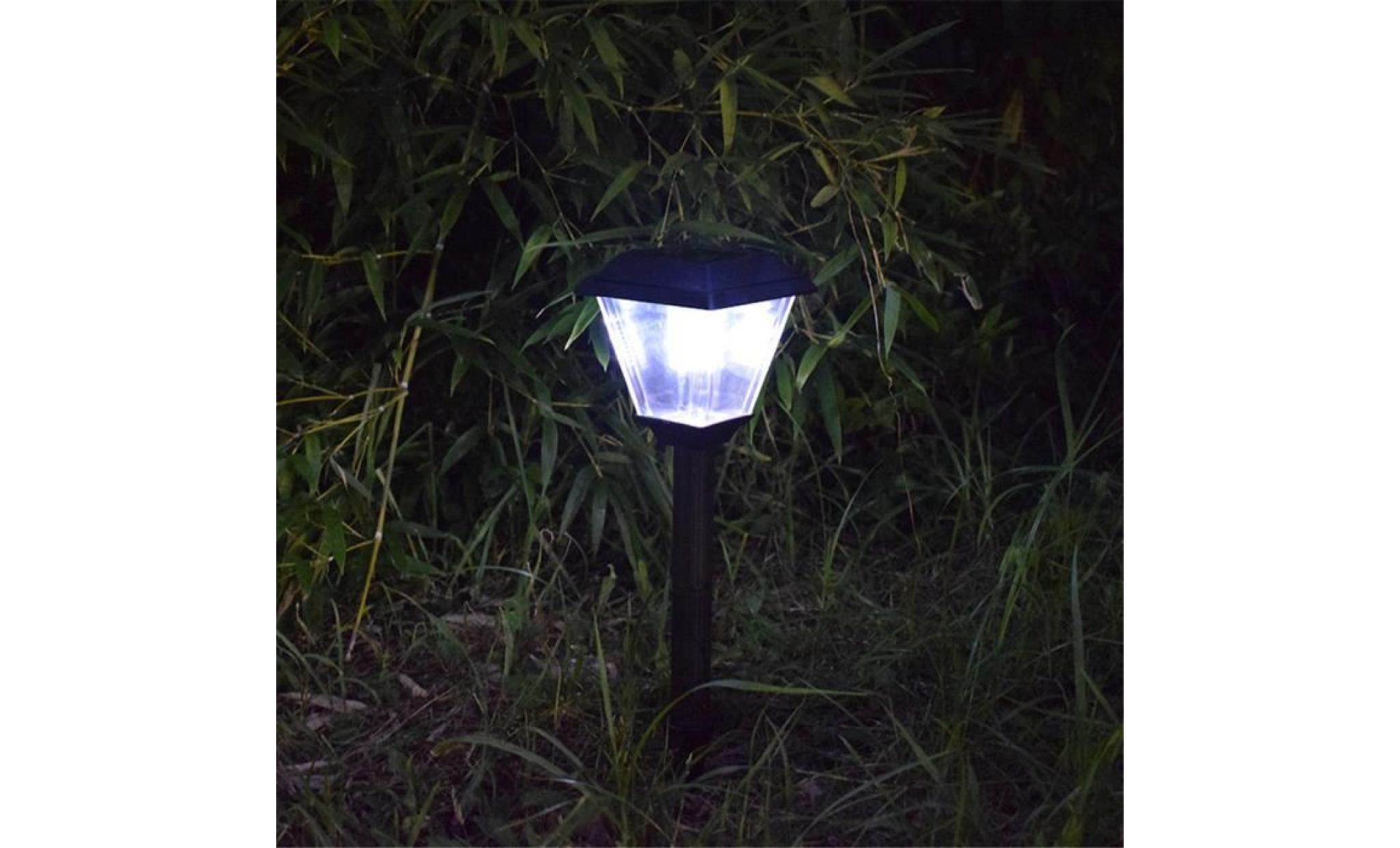 lampe de paysage de chemin de lumières de pelouse de jardin extérieur de lumière de l'énergie solaire hjn95 pas cher