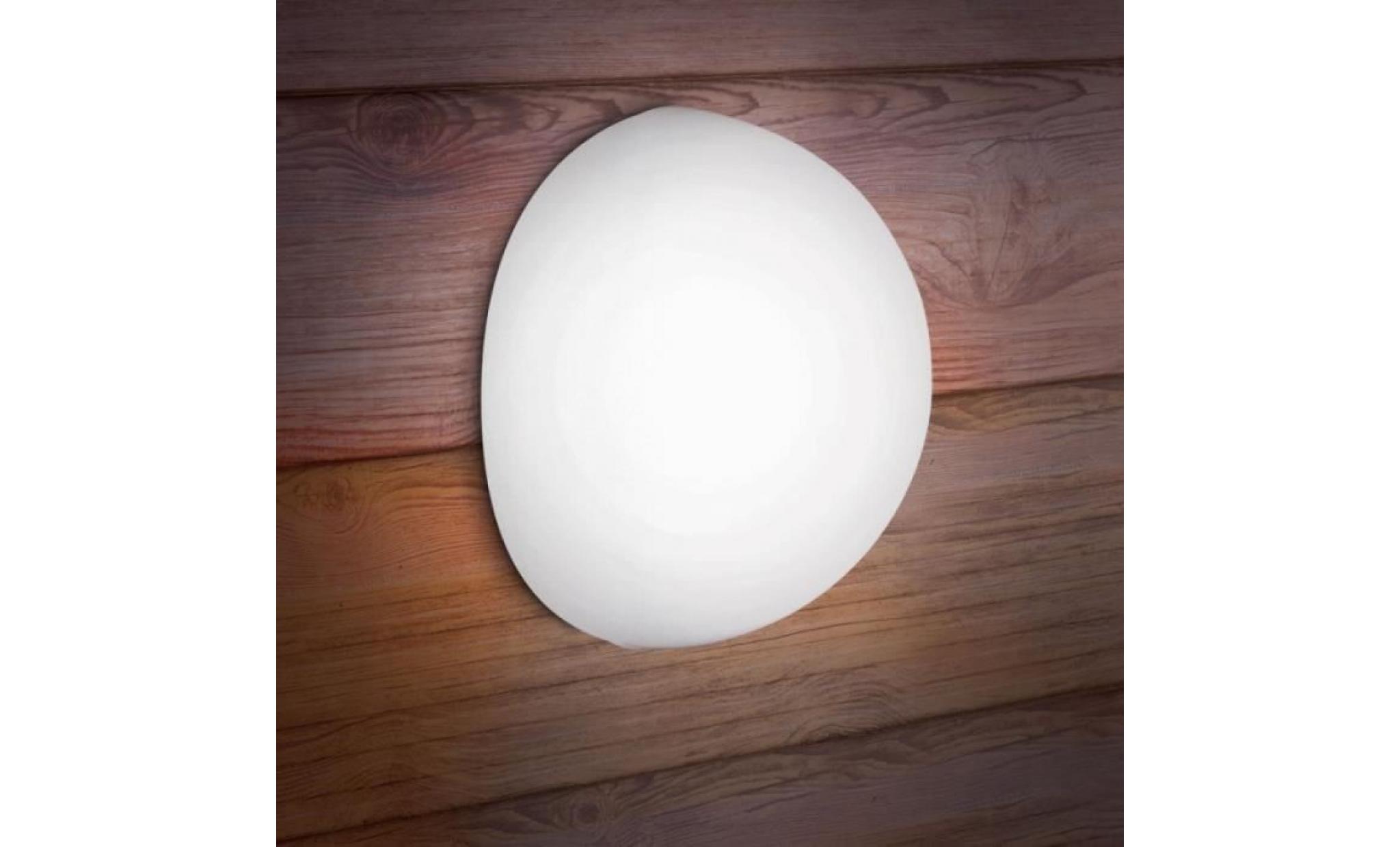 lampe demi boule solaire 30 cm design