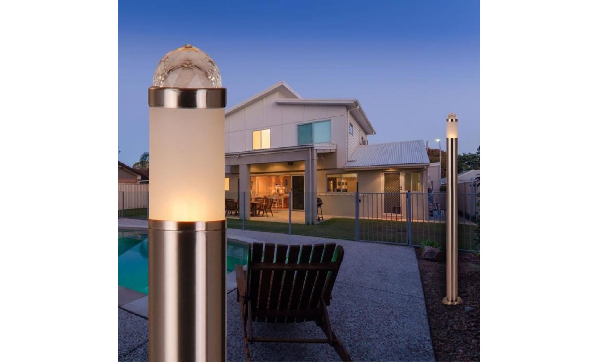 lampe extérieure lampadaire luminaire jardin terrasse éclairage cristal globo 32043 pas cher