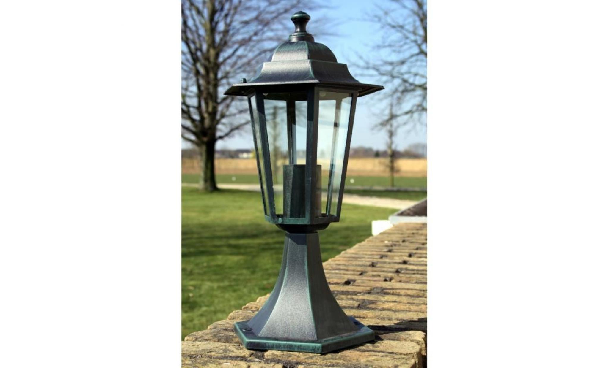 lampe extérieure sur pied en aluminium 41 cm hauteur  lampadaire de jardin terrasse