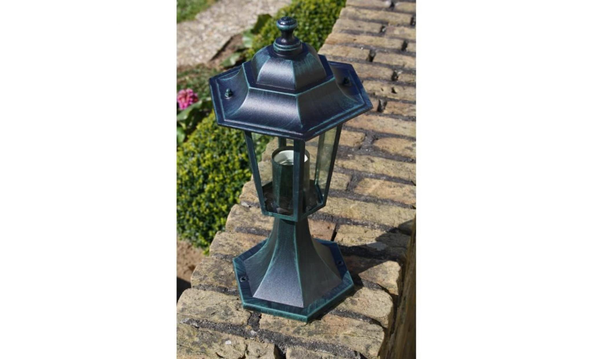 lampe extérieure sur pied en aluminium 41 cm hauteur  lampadaire de jardin terrasse pas cher