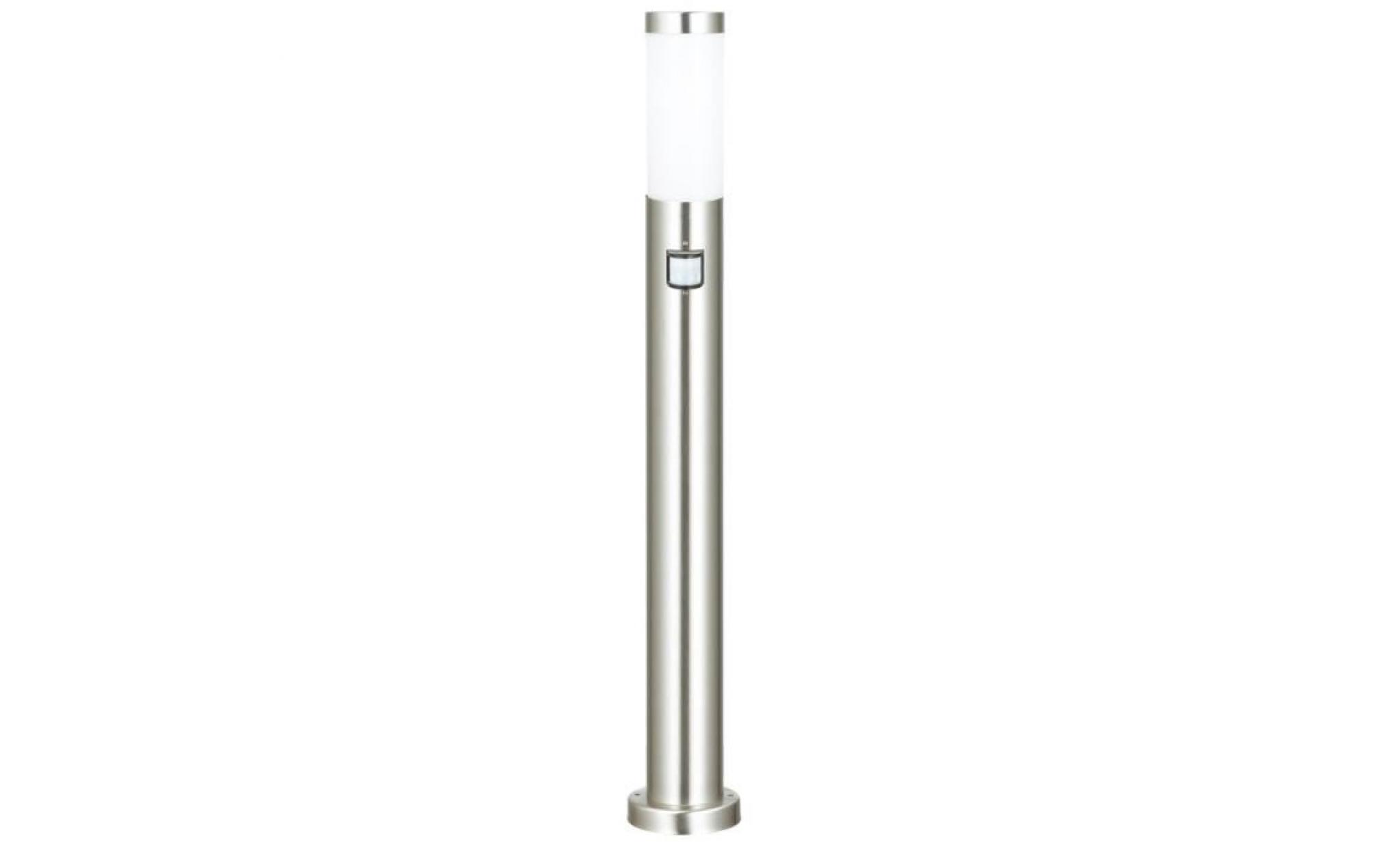 lampe lampadaire détecteur de movement acier affine inox luminaire hilight 103111