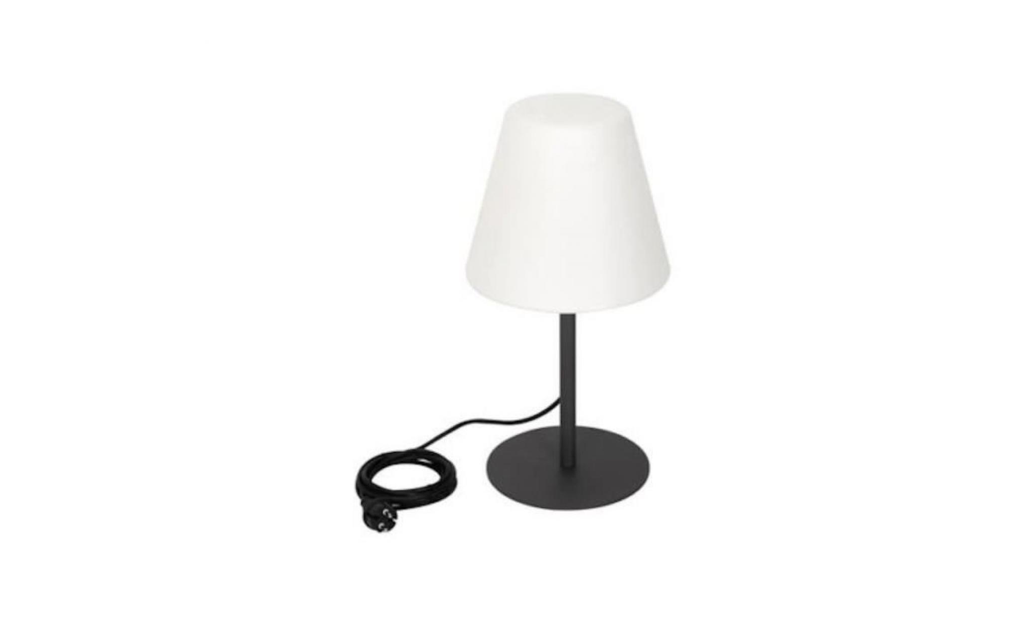 lampe lampadaire luminaire eclairage exterieur design etanche pied metal   52 cm