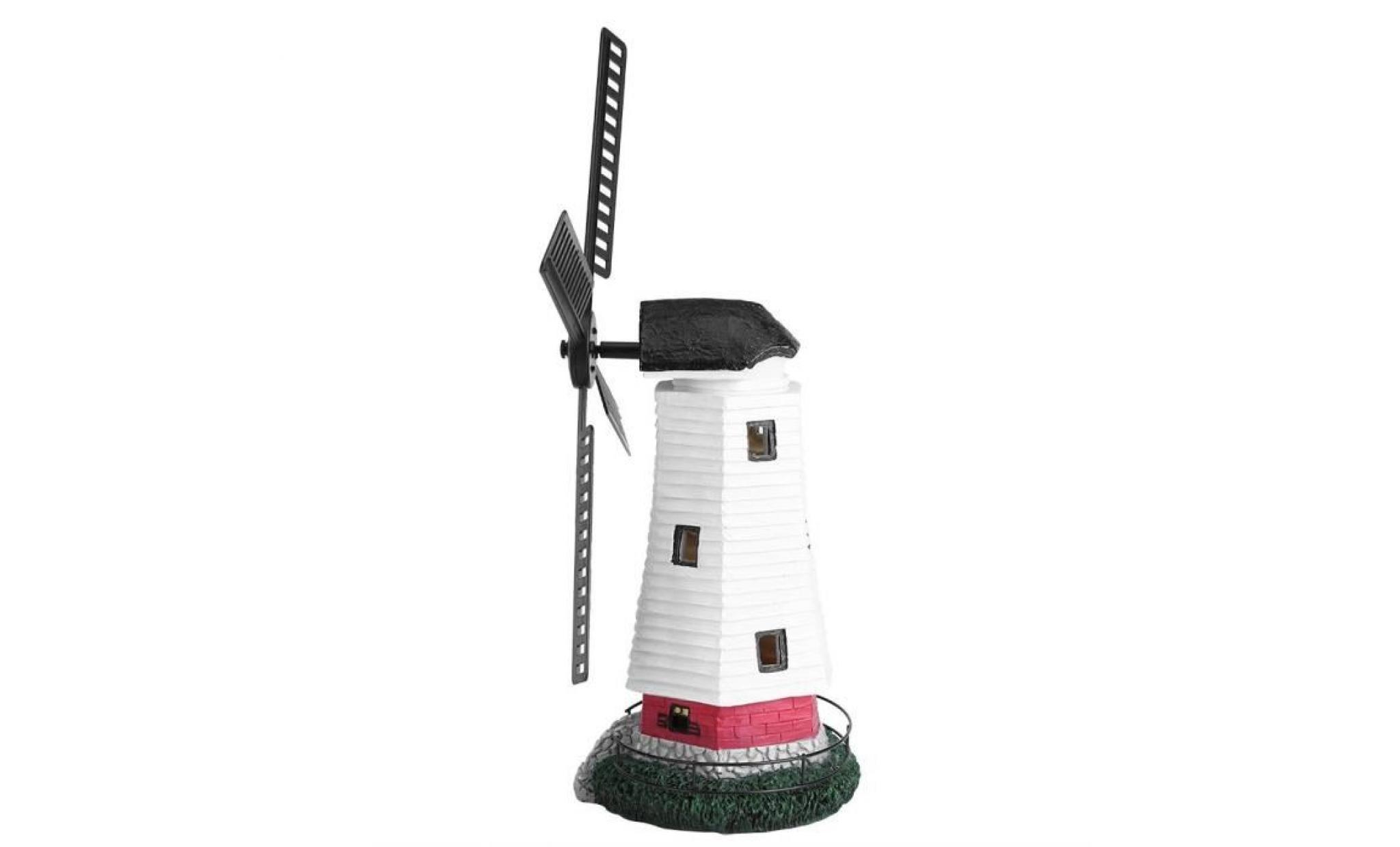 lampe led lumière solaire rechargeable extérieure en motif de moulin à vent décoration pour jardin pas cher