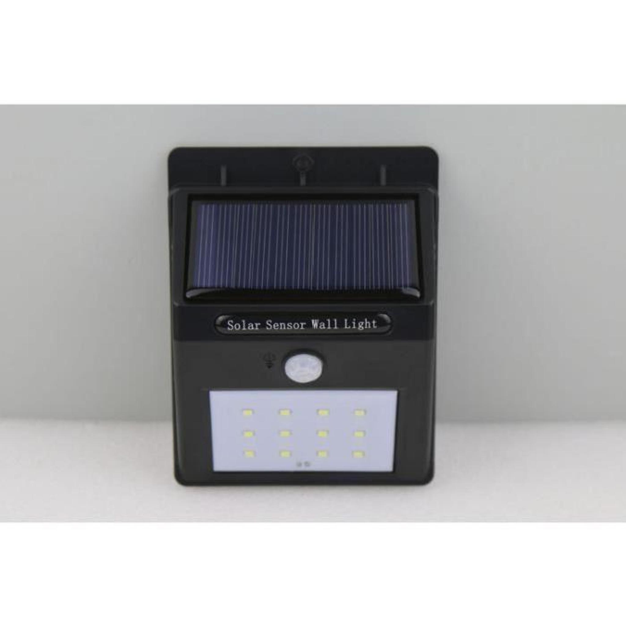 Lampe Solaire 12 LED détecteur de mouvement etanche d'extérieur à énergie solaire de d'éclairage extérieur Sans Fil pour Jardin