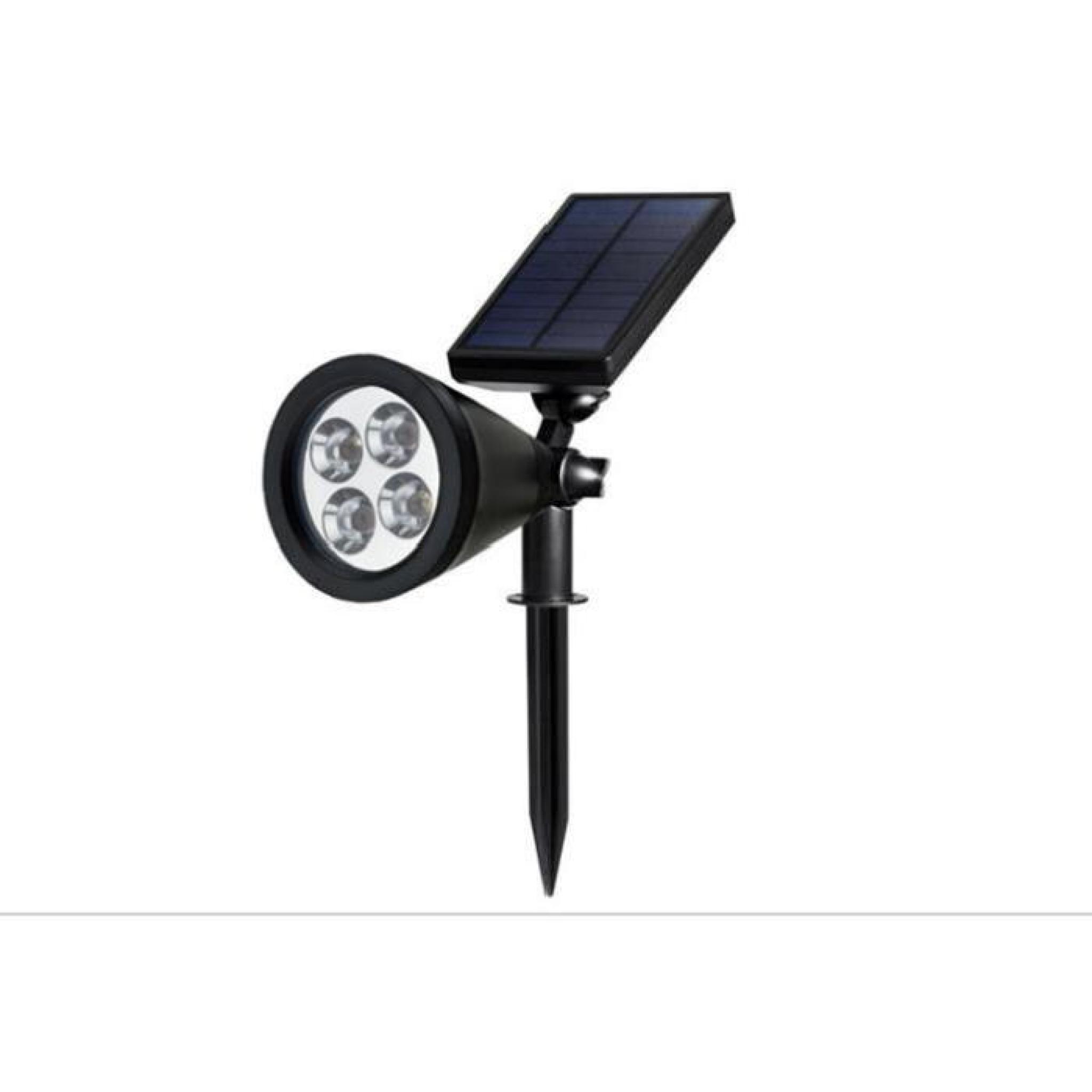 Lampe Solaire 4 LED détecteur de mouvement etanche d'extérieur à énergie solaire de d'éclairage extérieur Sans Fil pour Jardin