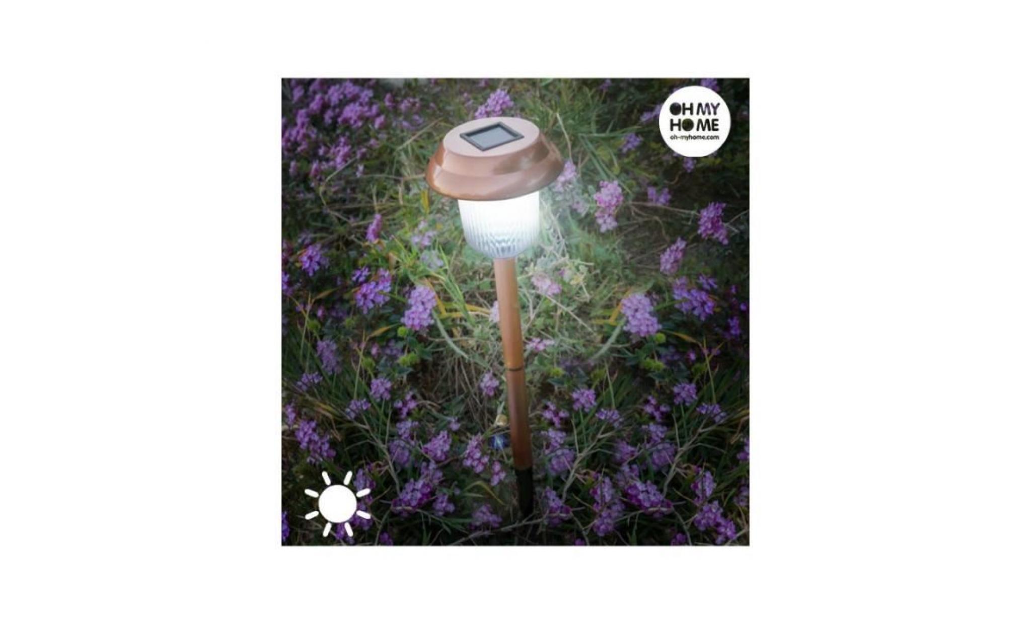 lampe solaire copper garden oh my home     