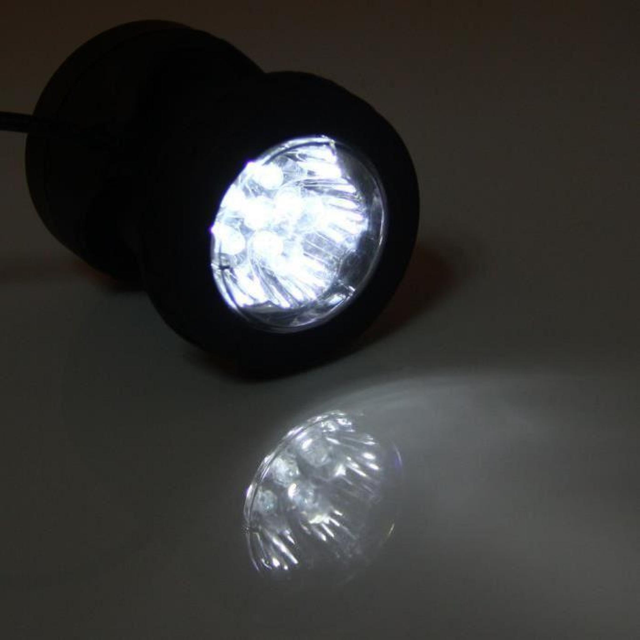 Lampe Solaire Elegant Design Spotlight solaire 6-LED White Light Panel Outdoor Lamp Flood pas cher