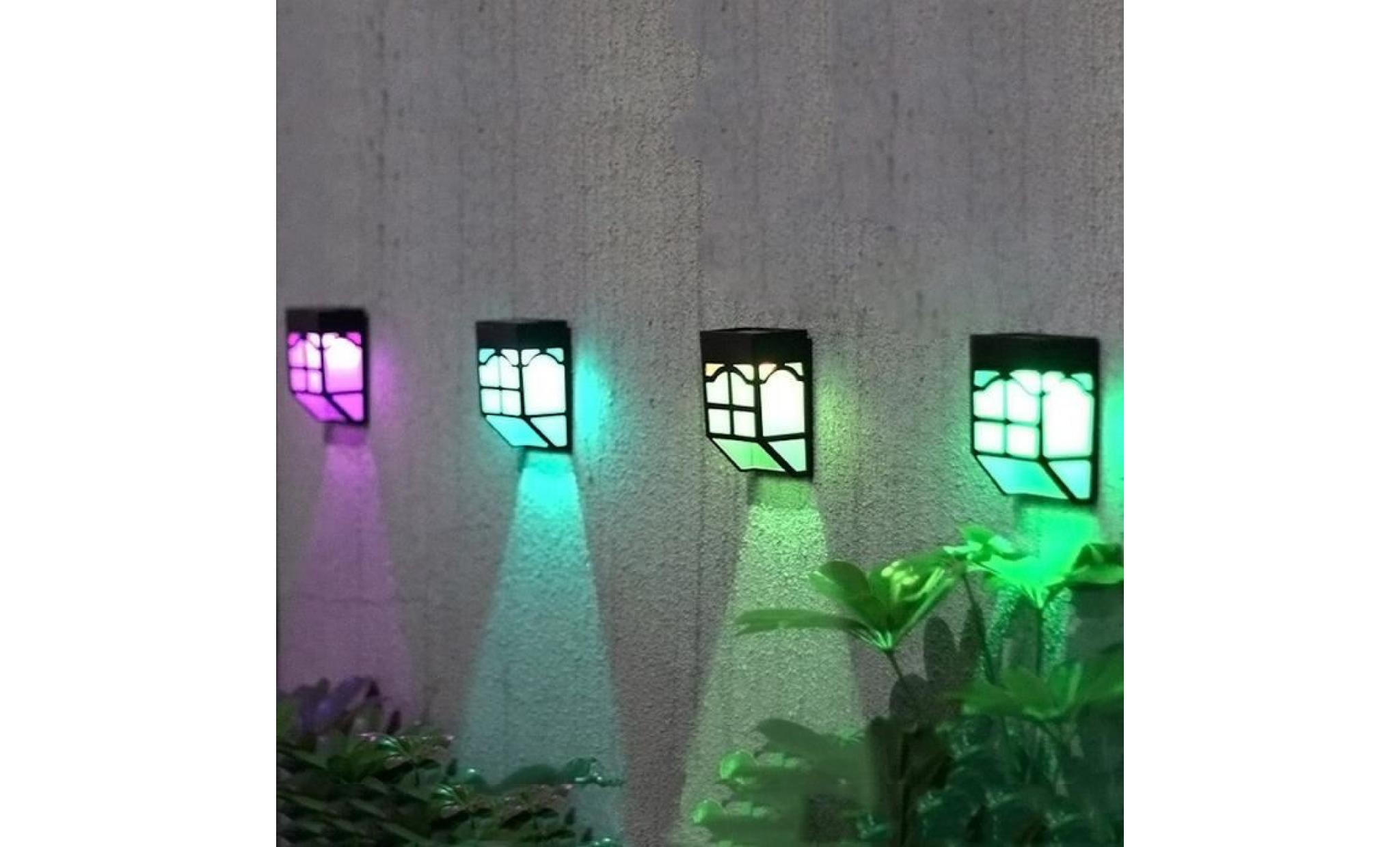 lampes solaires clôture clôture extérieur lampes de jardin lumières étanche accueil paysage maison 11931
