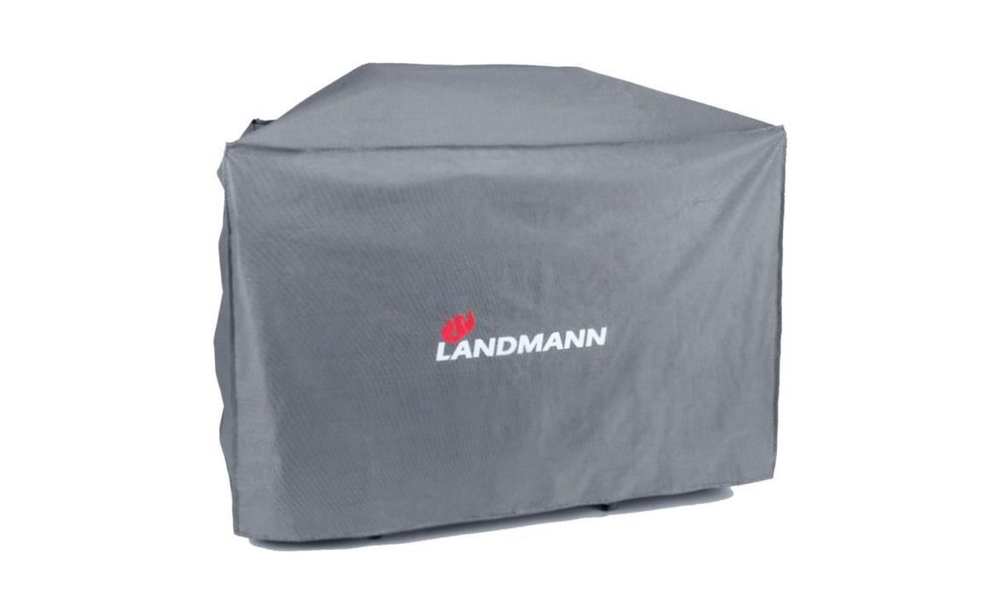 landmann housse rectangulaire pour barbecue xl   gris