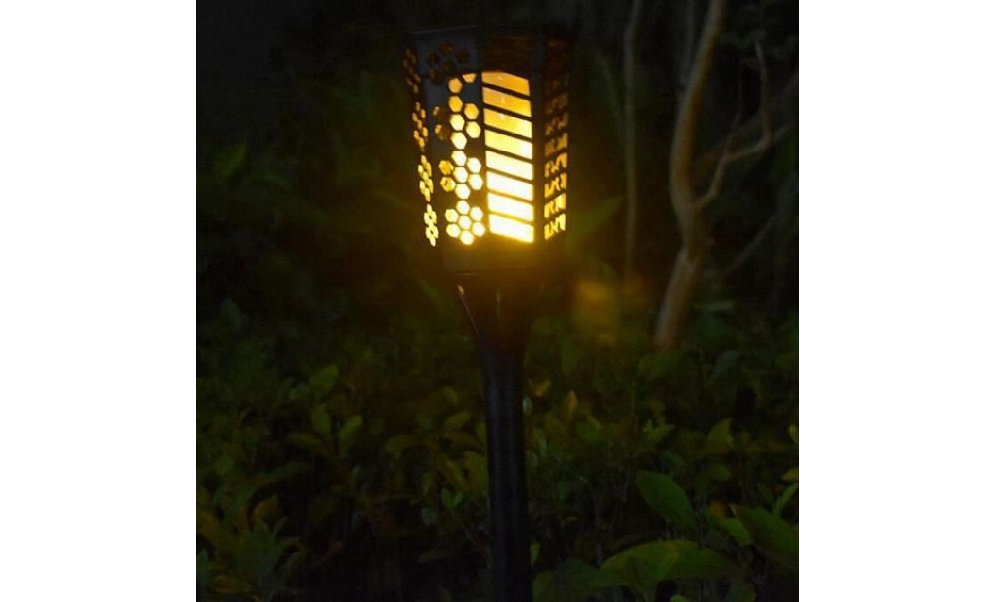lavent 1w 96led balise borne lampe solaire de pelouse jardin exterieure flamme smd2835 ip65 dc3.7v pas cher