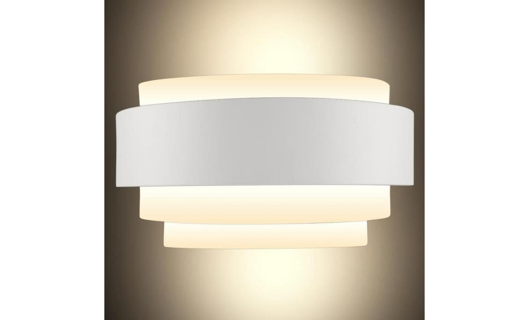 led applique moderne lumière led  jusqu'à la lumières de mur en bas pour le salon 25 * 13.5 * 12cm blanche  dba pas cher