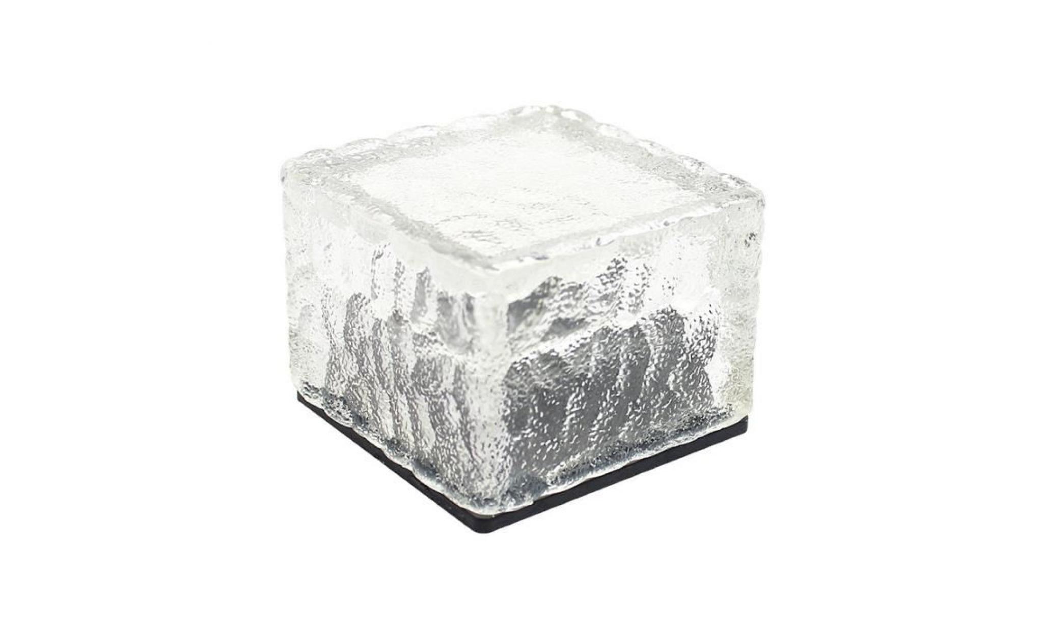led énergie solaire change de couleur ice cube en cristal extérieur en verre brique hot lights sport 2502 pas cher