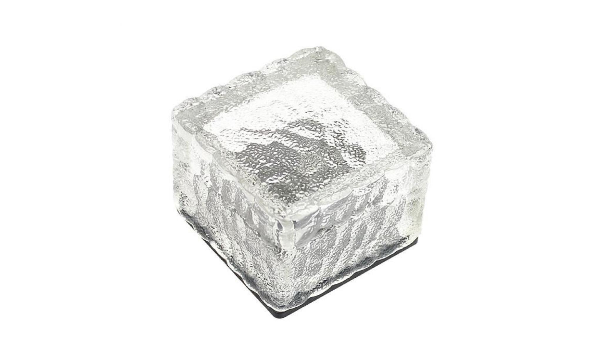 led énergie solaire change de couleur ice cube en cristal extérieur en verre brique hot lights outils de randonnée 484 pas cher