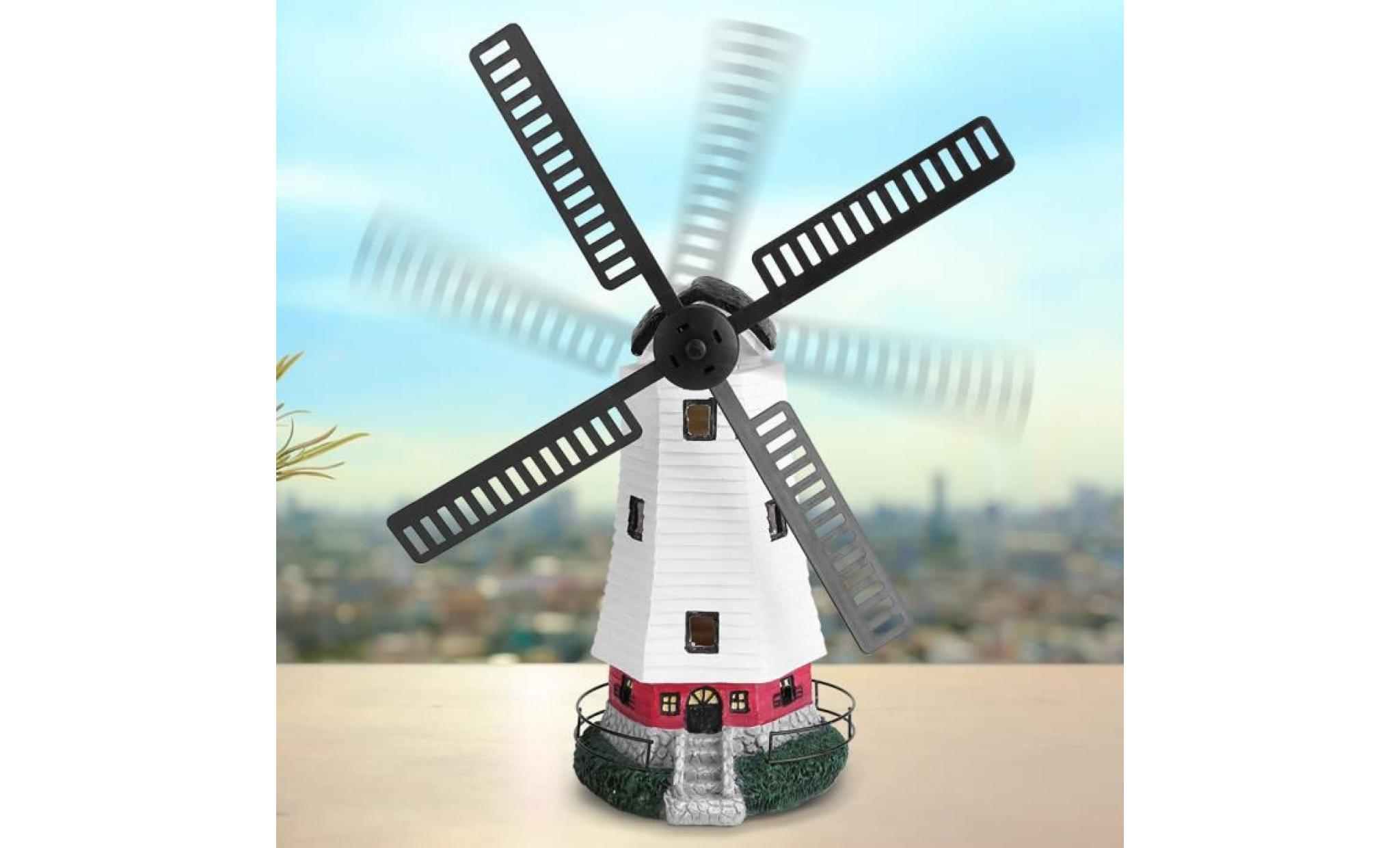 led lampe de moulin à vent lumière solaire rechargeable extérieure décoration paysage de jardin ©haixun fr pas cher