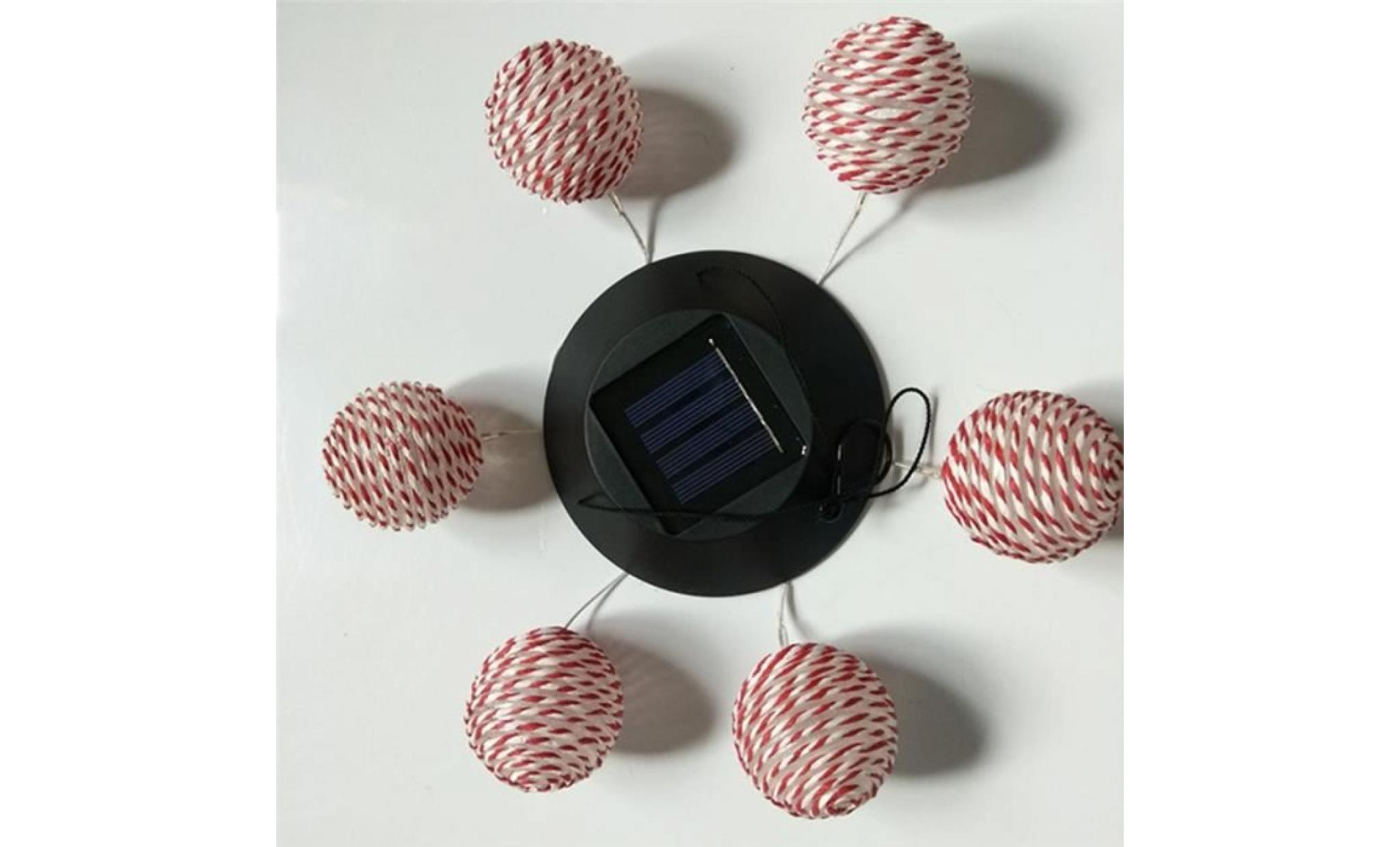 led solaire carillon ligne boule forme changement de couleur mobile carillon lumière pour caravane (couvercle noir) pas cher