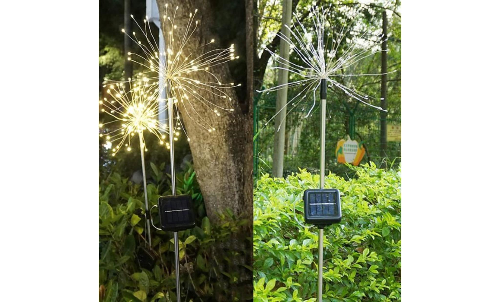led solaire lampe de pelouse étanche extérieur cuivre bricolage fils de noël light cordes maison 12164