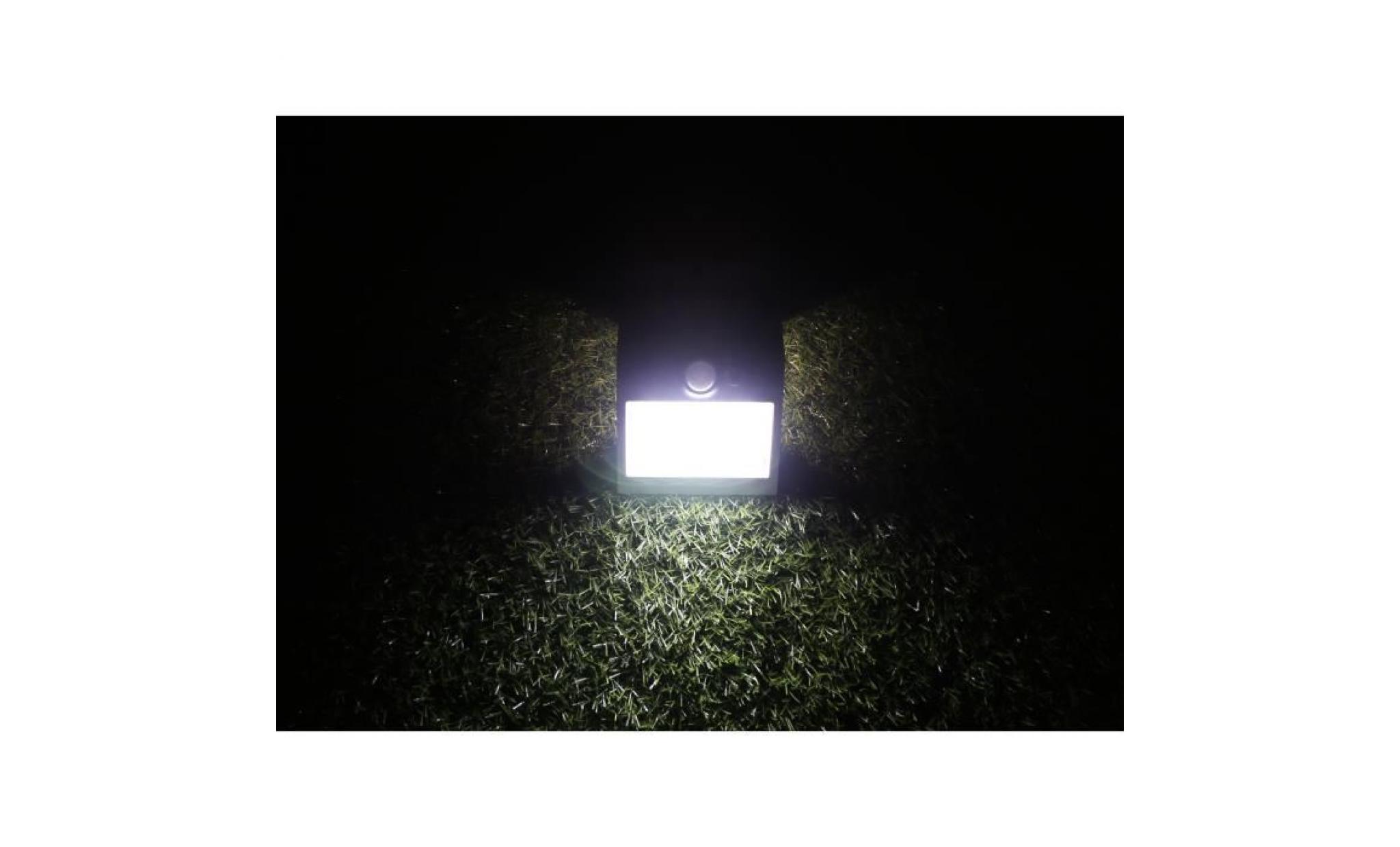 led solar floodlight 1.5w with sensor white pas cher