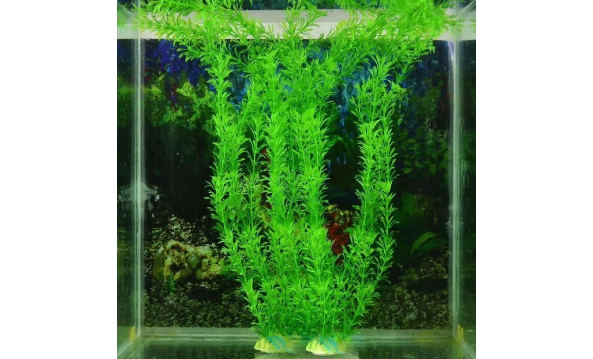 livraison gratuite 13 plastique gazon artificiel réservoir de poissons d'eau décoration ylc052