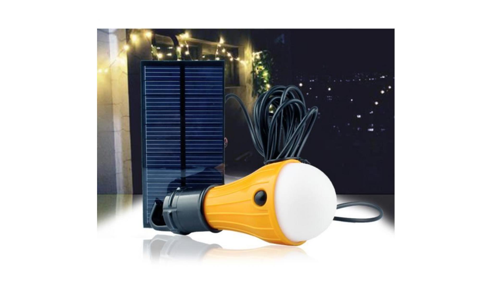 llz70508725@lampe solaire portative de lumière d'ampoule de led d'éclairage extérieur de camp de tente de pêche pas cher