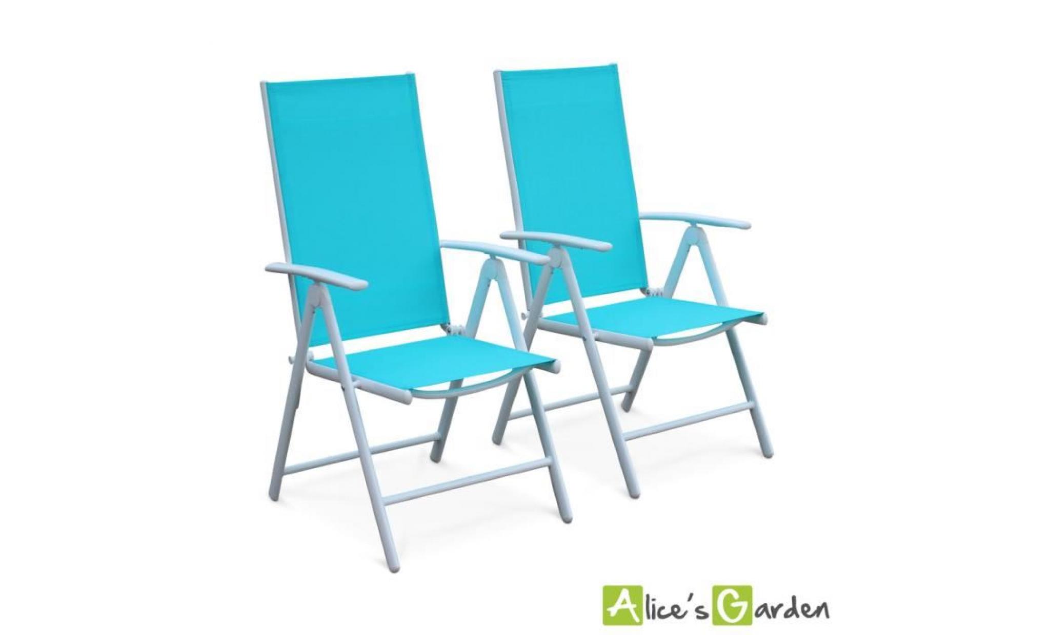 lot de 2 fauteuils naevia    / turquoise